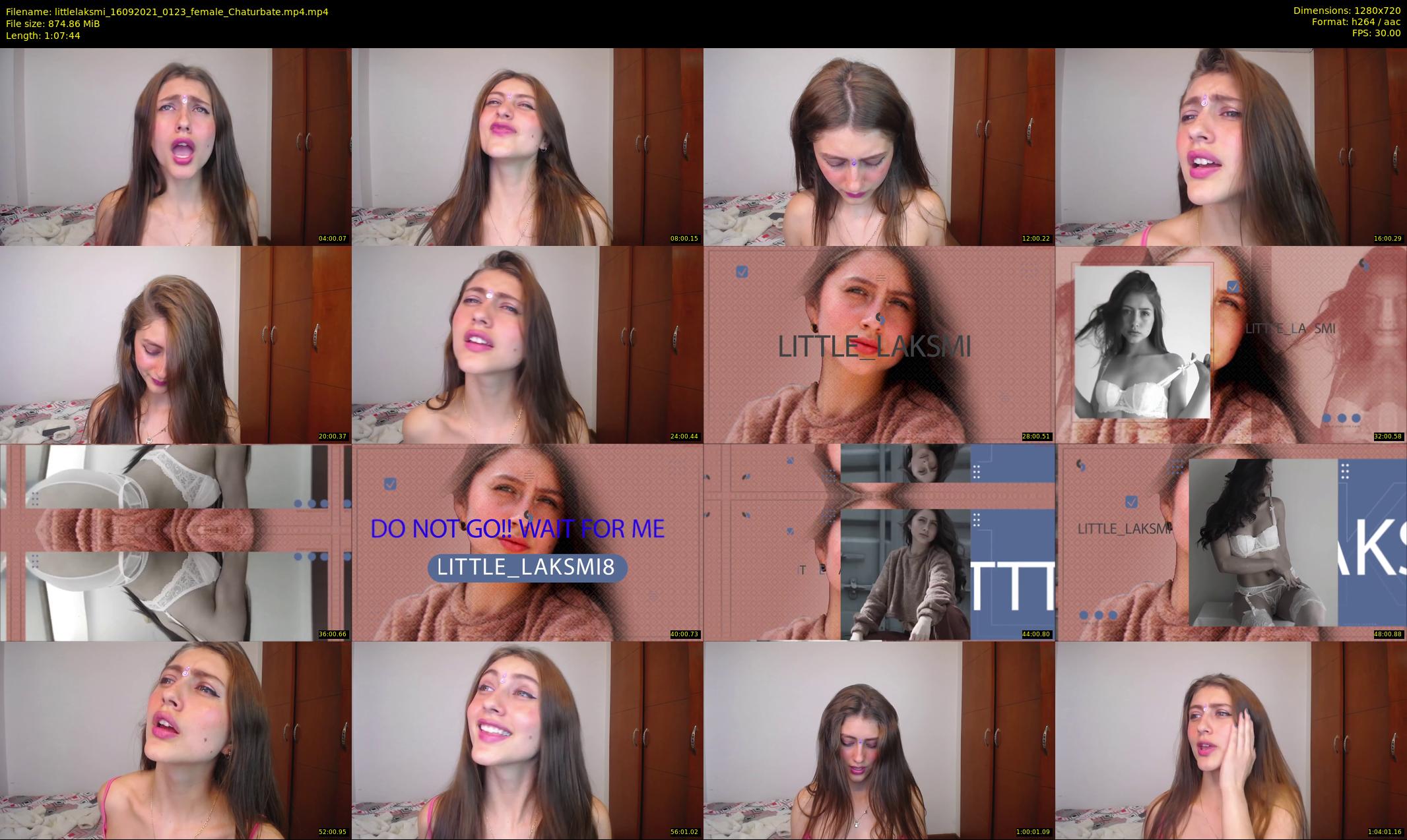 littlelaksmi — 68 minute Chaturbate female cam show recording, 720p, Sep 16, 2021