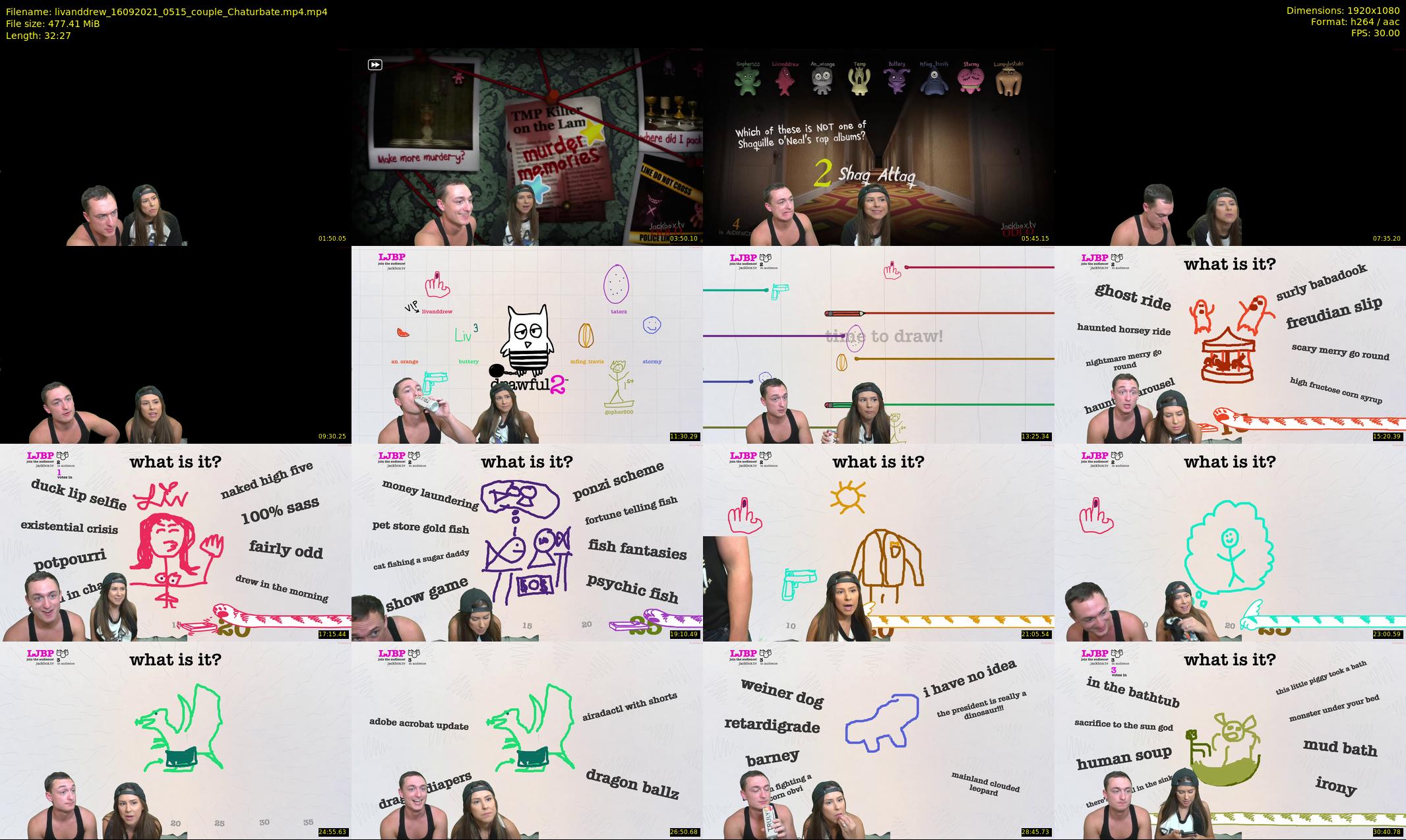 livanddrew — 33 minute Chaturbate couple cam show recording, 1080p, Sep 16, 2021