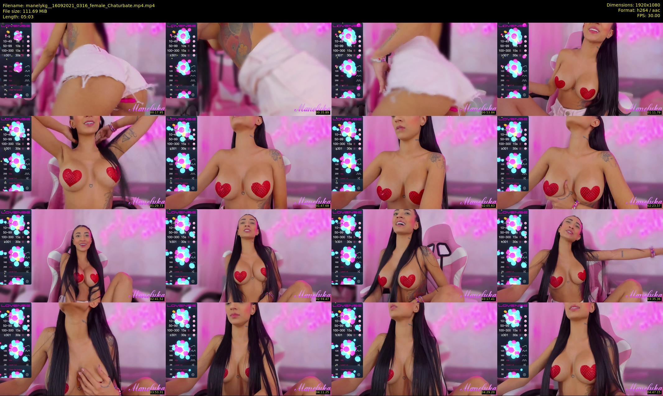 manelykg_ — 6 minute Chaturbate female cam show recording, 1080p, Sep 16, 2021