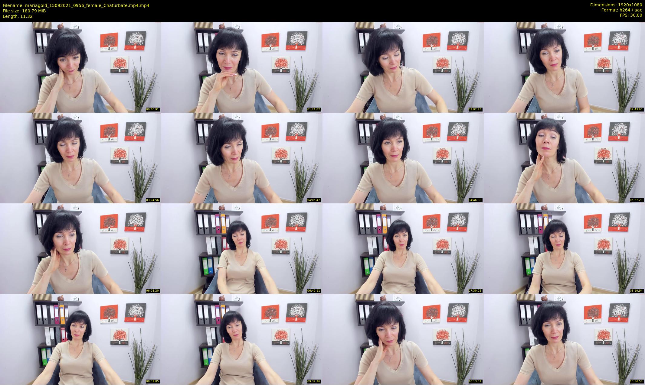 mariagold — 12 minute Chaturbate female cam show recording, 1080p, Sep 15, 2021