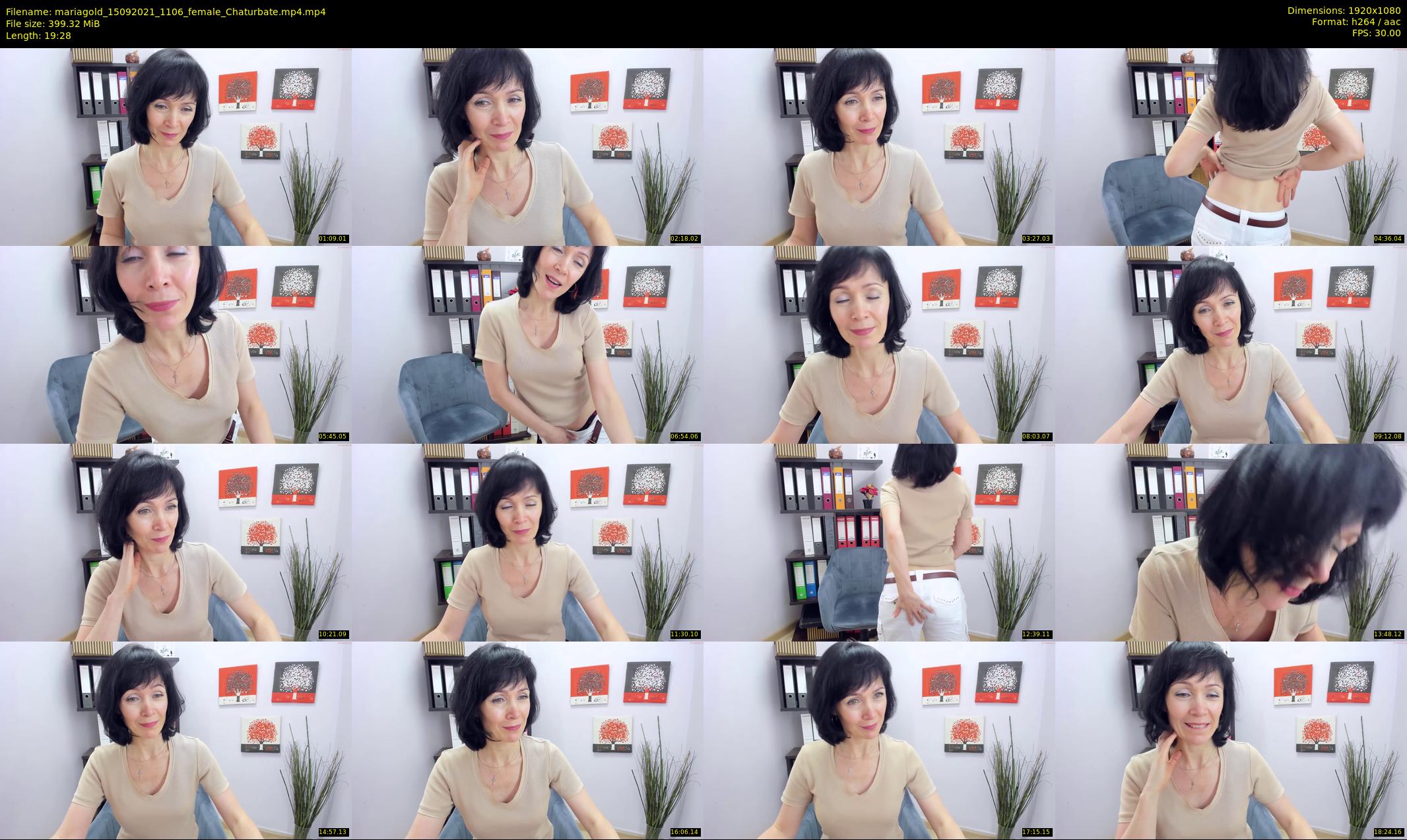 mariagold — 20 minute Chaturbate female cam show recording, 1080p, Sep 15, 2021