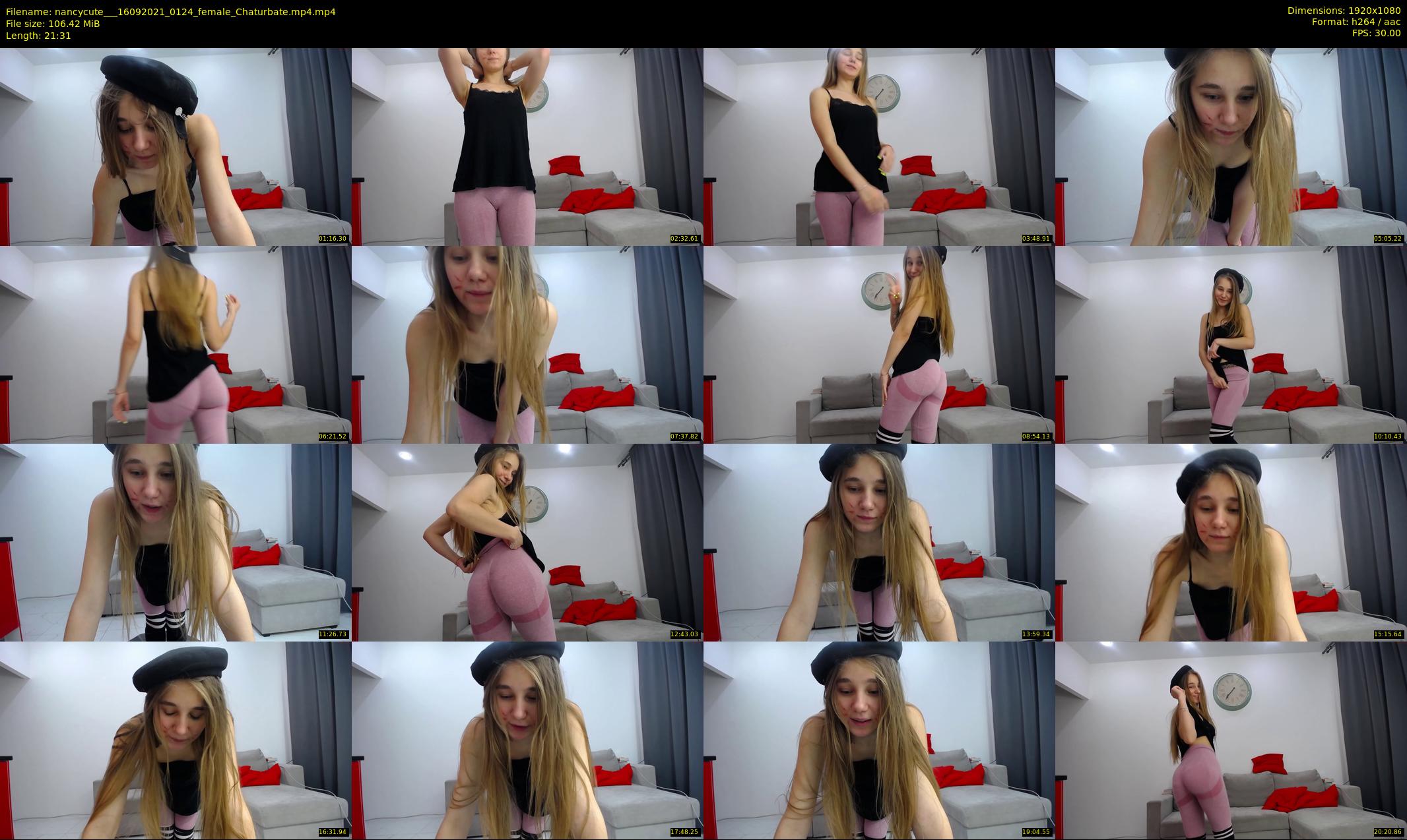 nancycute__ — 22 minute Chaturbate female cam show recording, 1080p, Sep 16, 2021