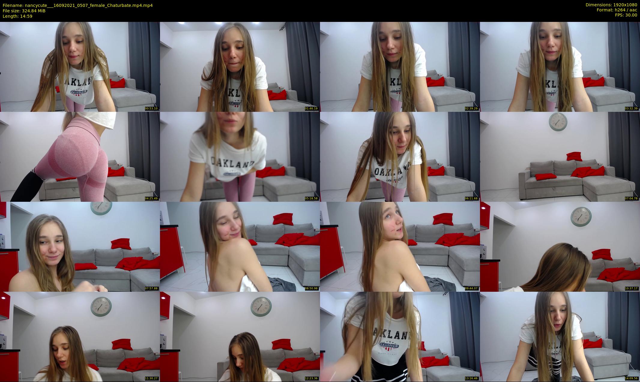 nancycute__ — 15 minute Chaturbate female cam show recording, 1080p, Sep 16, 2021