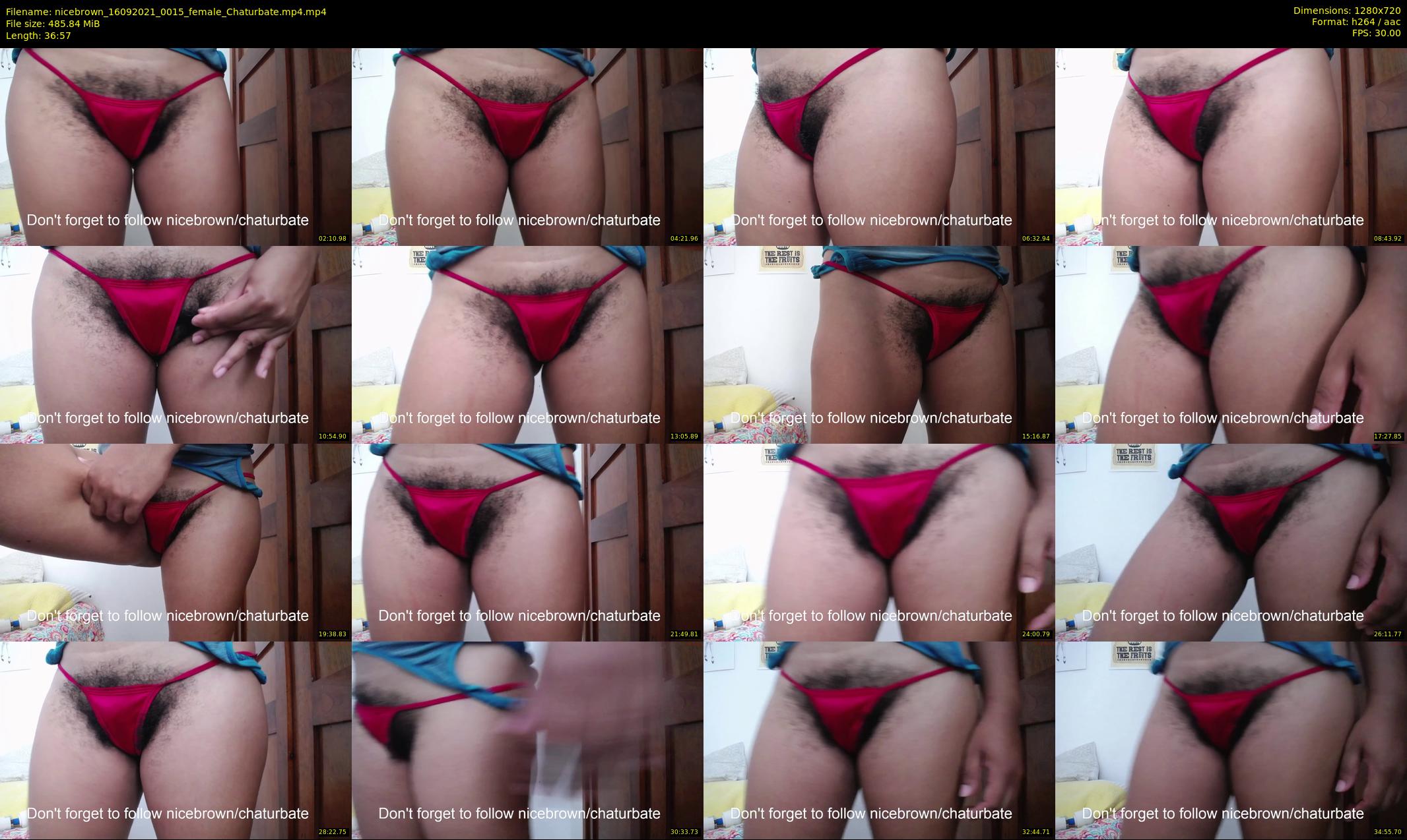 nicebrown — 37 minute Chaturbate female cam show recording, 720p, Sep 16, 2021
