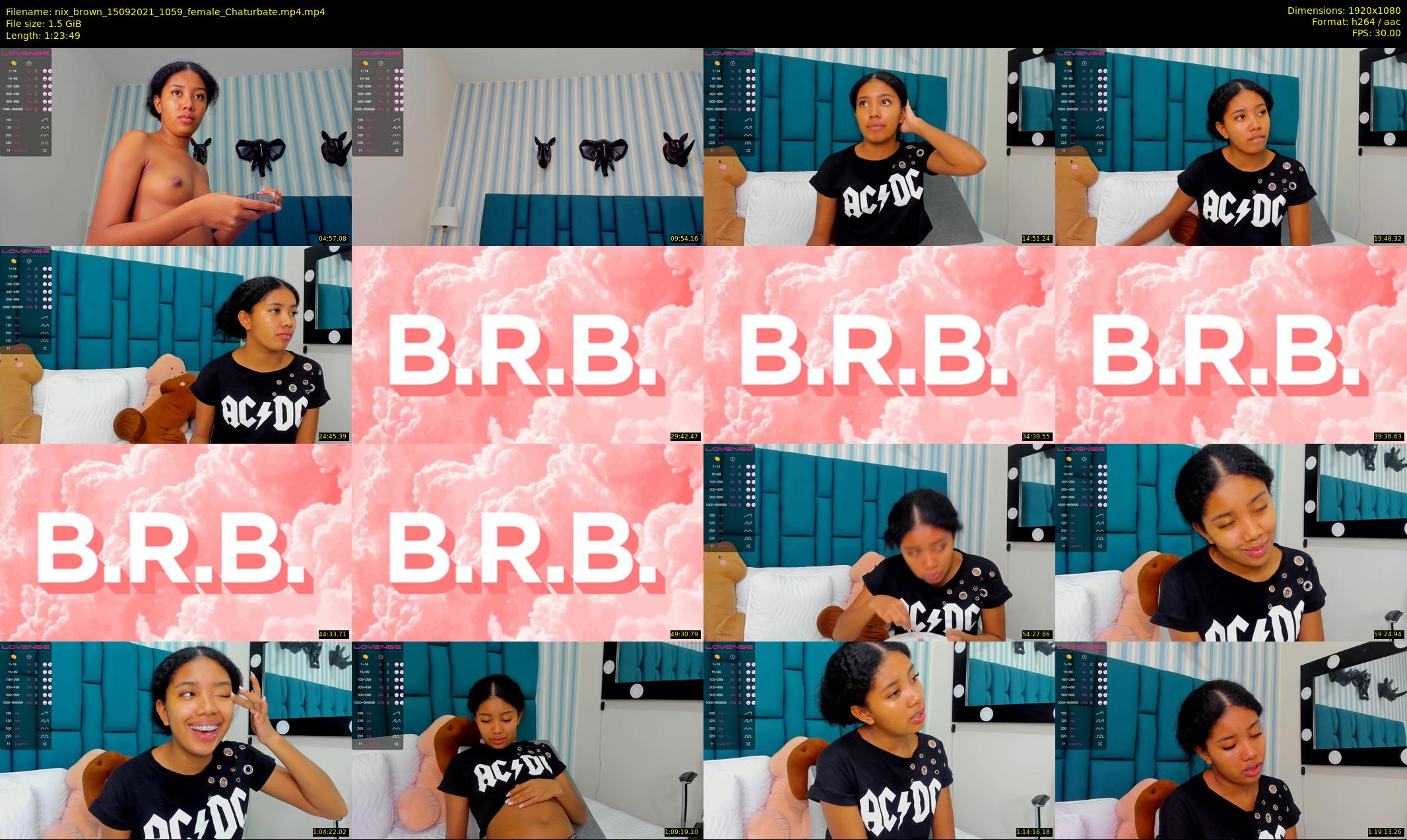 nix_brown — 84 minute Chaturbate female cam show recording, 1080p, Sep 15, 2021