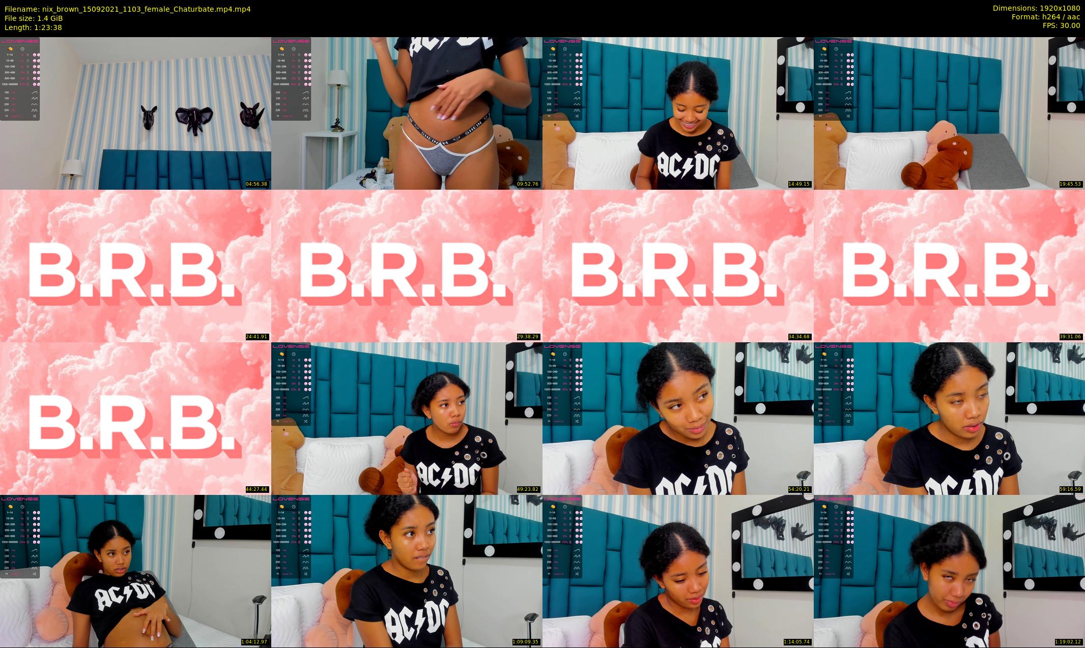 nix_brown — 84 minute Chaturbate female cam show recording, 1080p, Sep 15, 2021