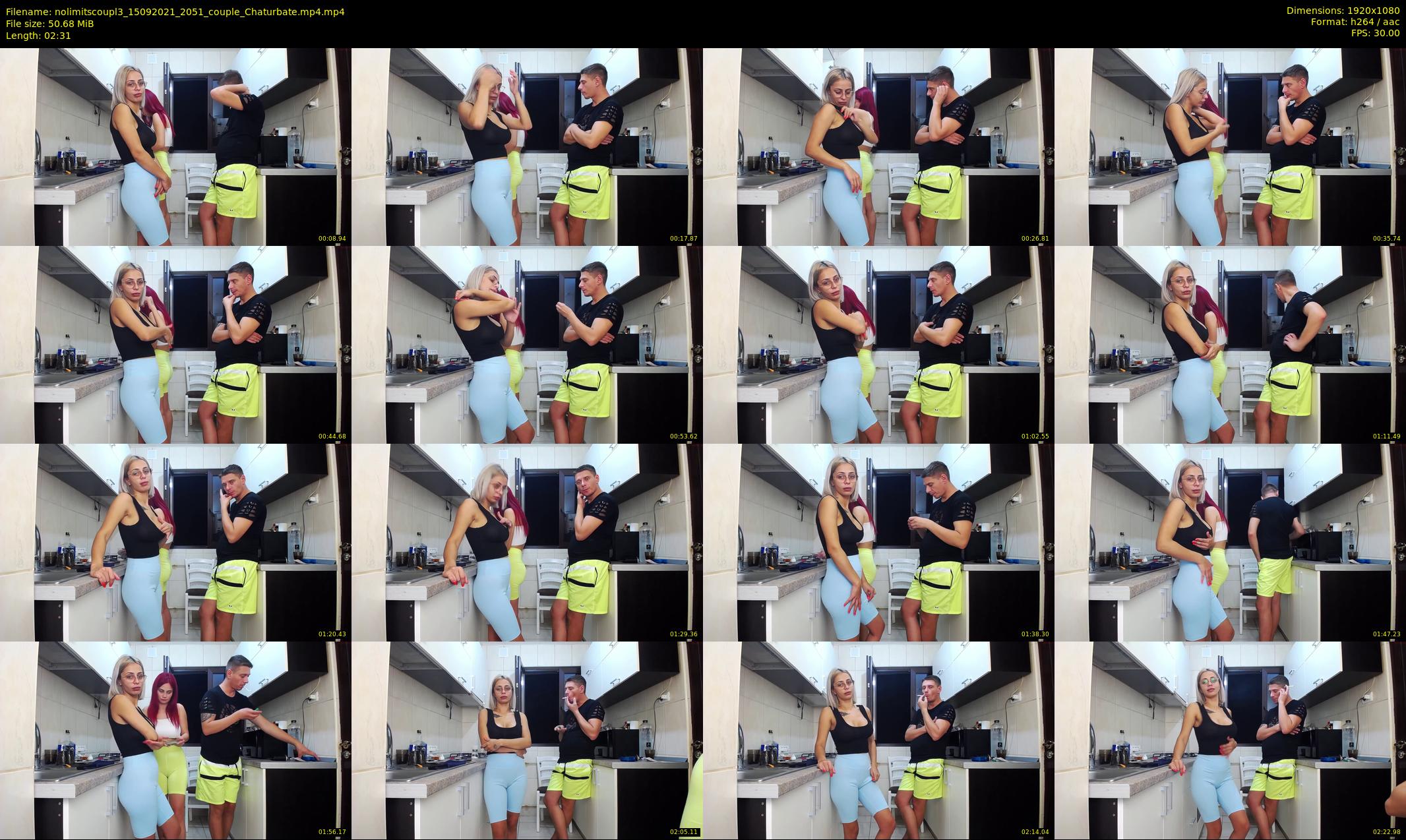 nolimitscoupl3 — 3 minute Chaturbate couple cam show recording, 1080p, Sep 15, 2021