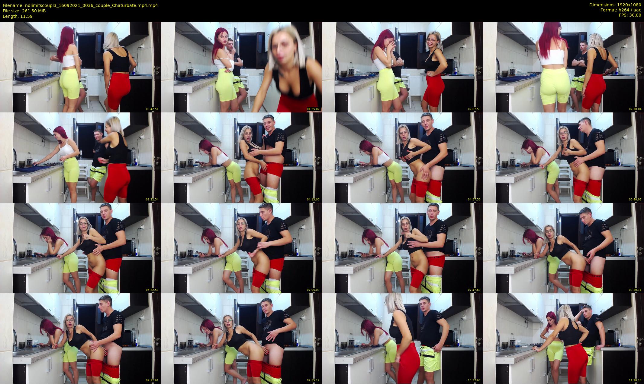 nolimitscoupl3 — 12 minute Chaturbate couple cam show recording, 1080p, Sep 16, 2021