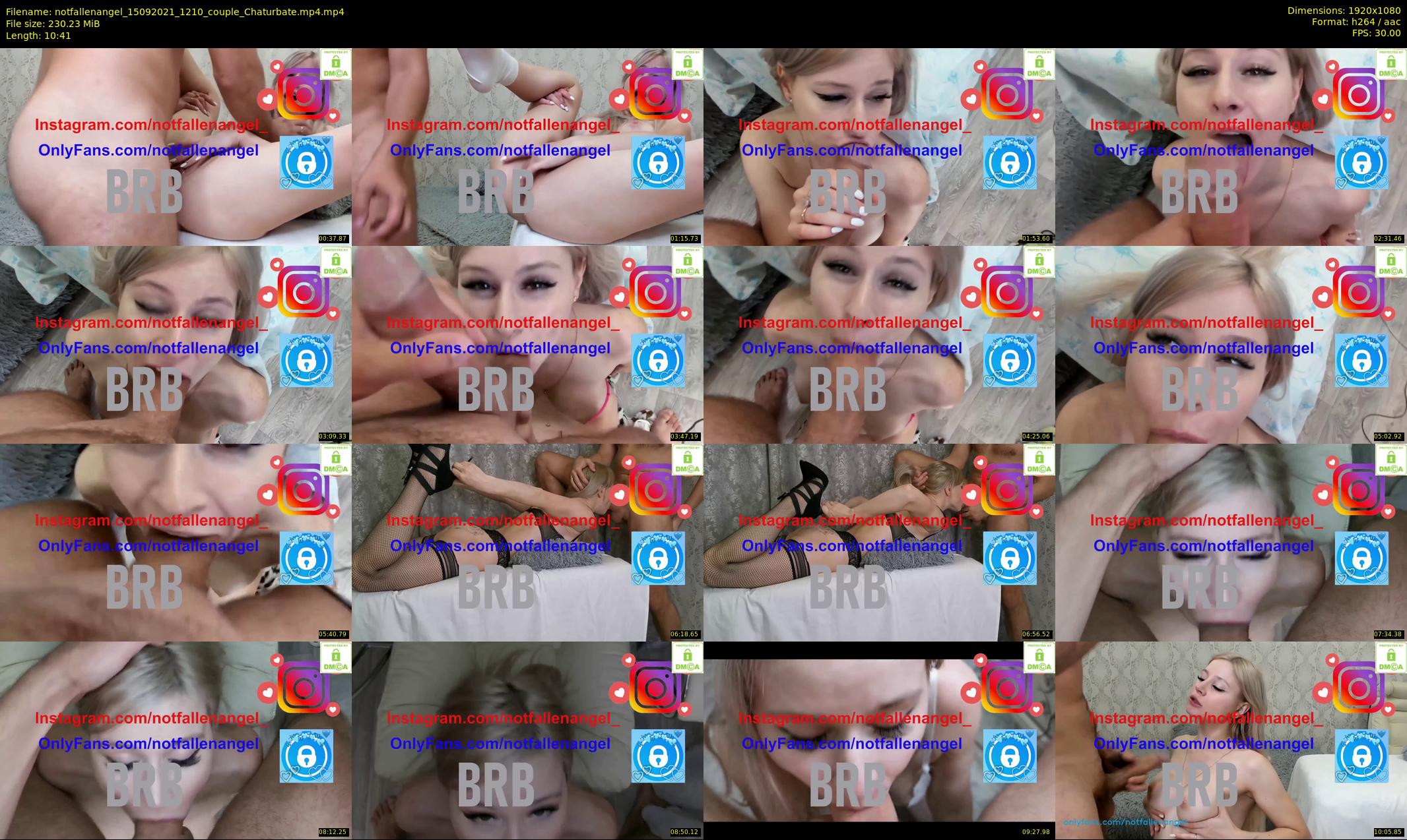 notfallenangel — 11 minute Chaturbate couple cam show recording, 1080p, Sep 15, 2021