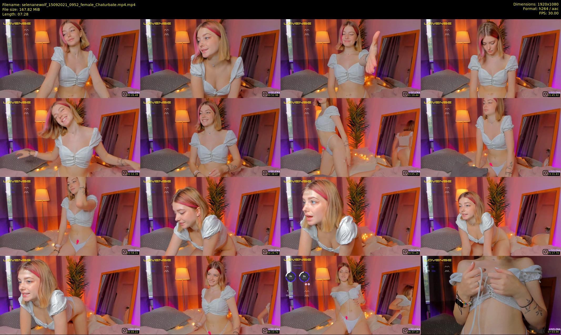 selenanewolf — 8 minute Chaturbate couple cam show recording, 1080p, Sep 15, 2021