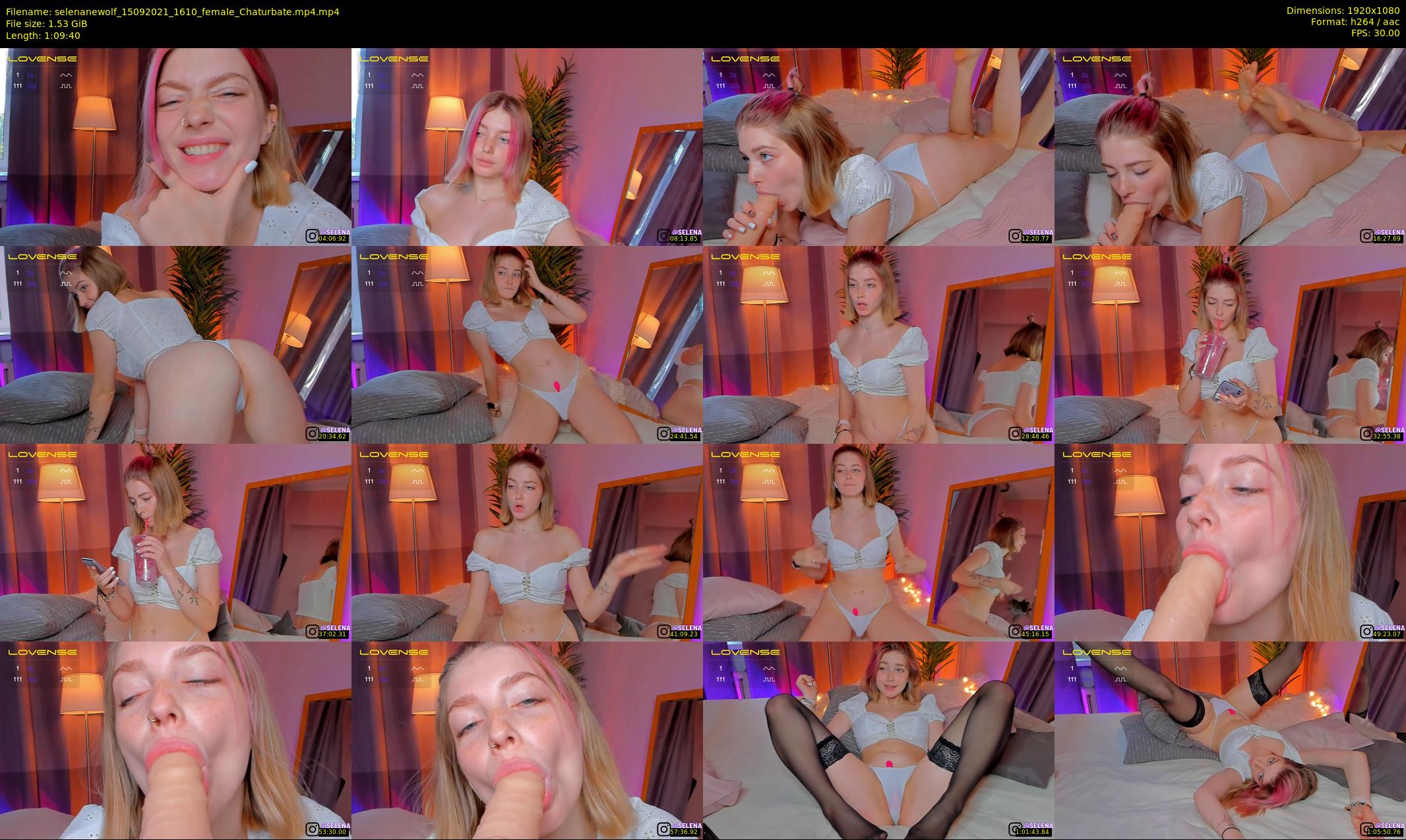 selenanewolf — 70 minute Chaturbate couple cam show recording, 1080p, Sep 15, 2021