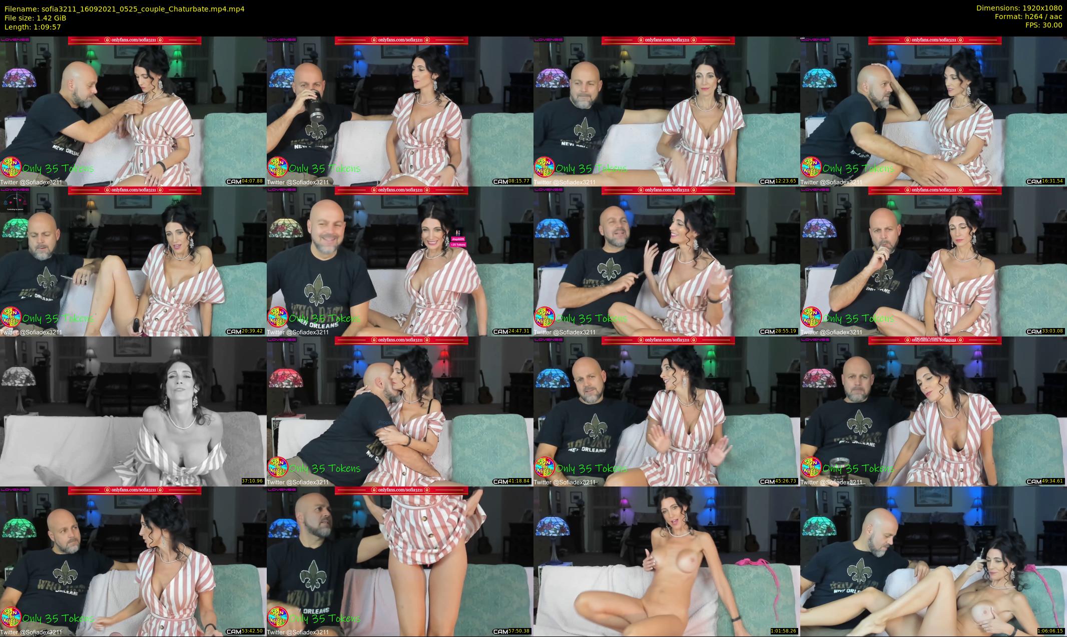 sofia3211 — 70 minute Chaturbate couple cam show recording, 1080p, Sep 16, 2021
