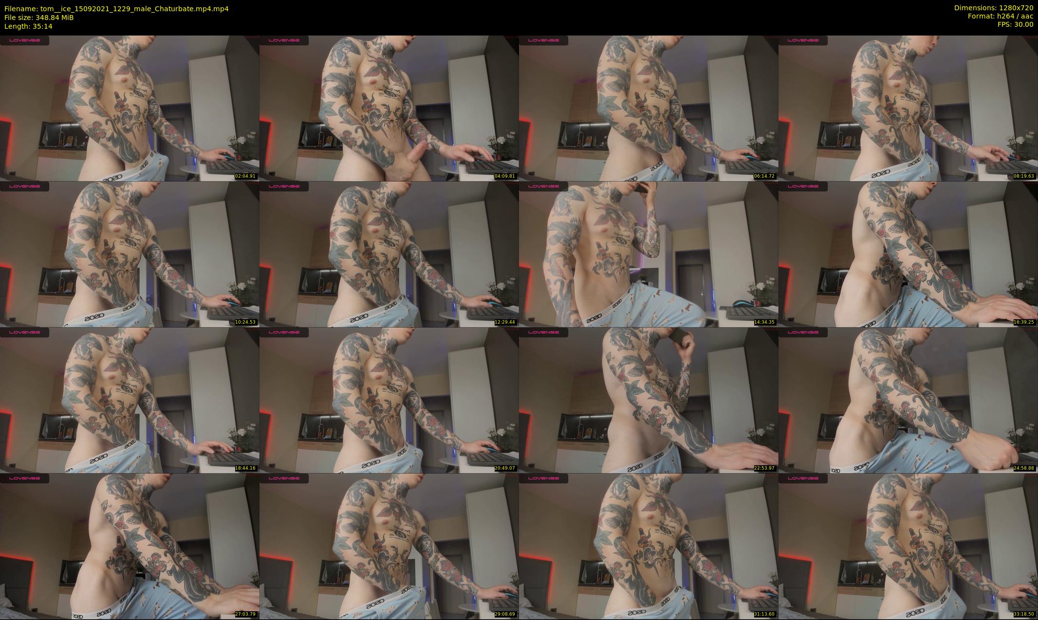tom__ice — 36 minute Chaturbate male cam show recording, 720p, Sep 15, 2021
