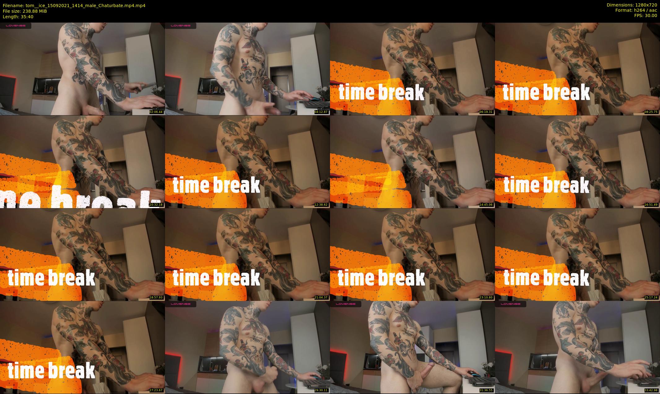 tom__ice — 36 minute Chaturbate male cam show recording, 720p, Sep 15, 2021