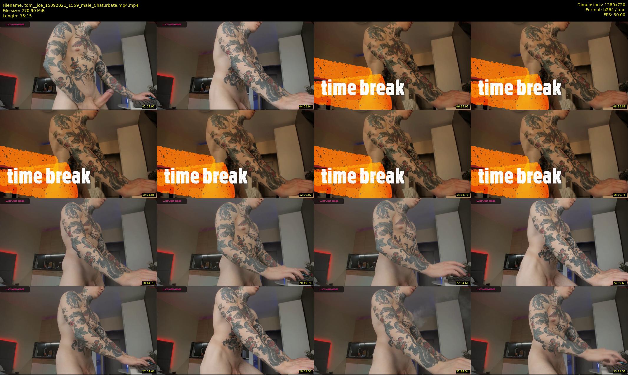 tom__ice — 36 minute Chaturbate male cam show recording, 720p, Sep 15, 2021