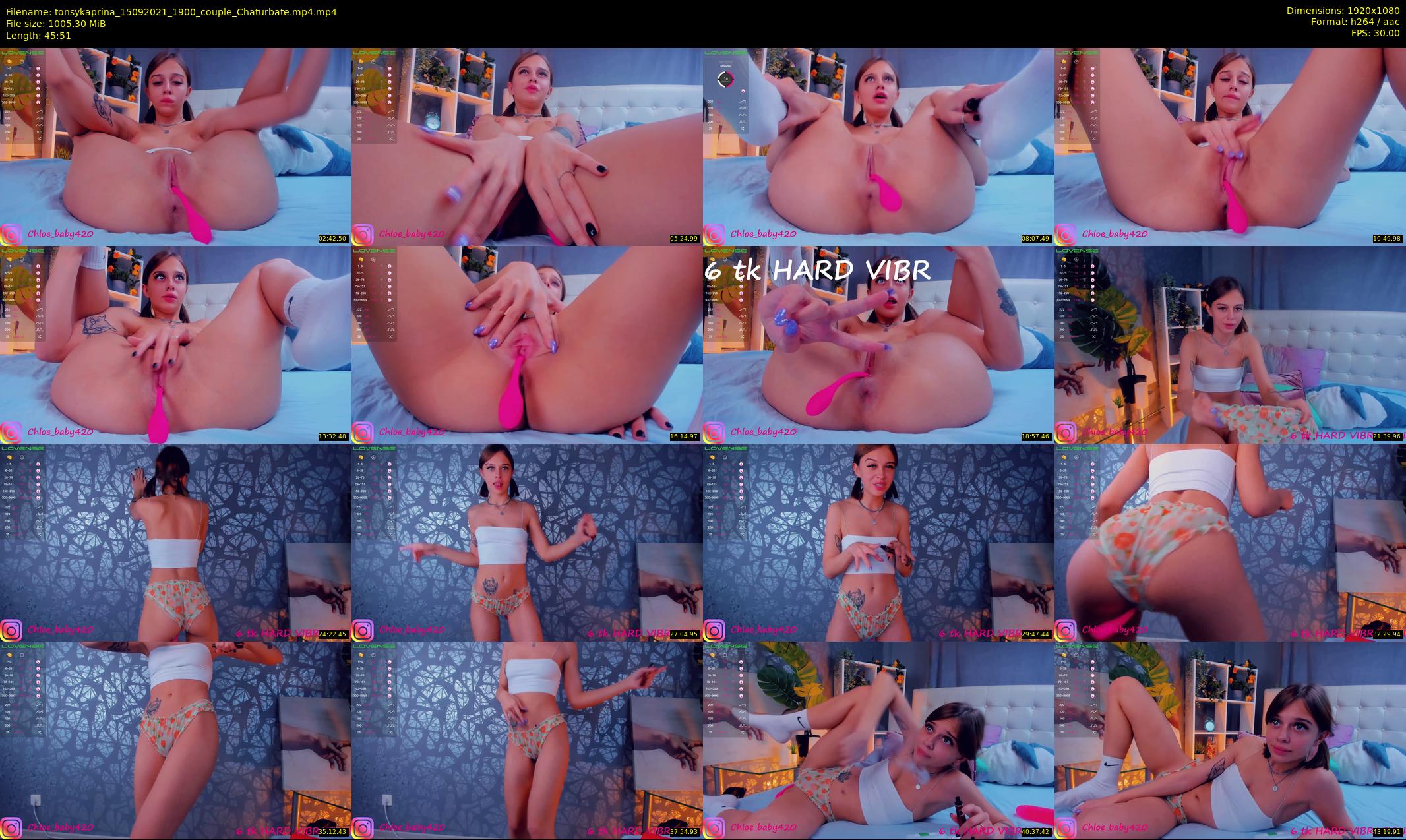 tonsykaprina — 46 minute Chaturbate couple cam show recording, 1080p, Sep 15, 2021