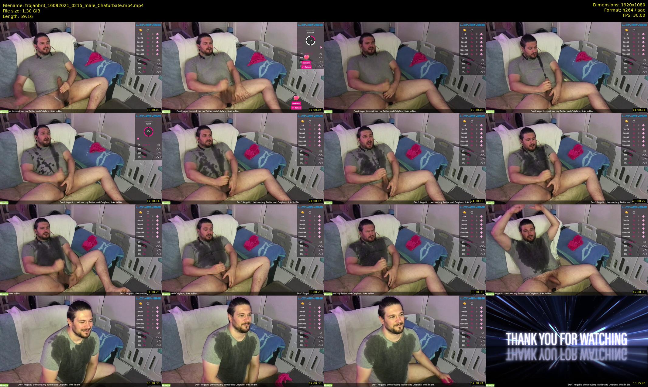 trojanbrit — 60 minute Chaturbate male cam show recording, 1080p, Sep 16, 2021