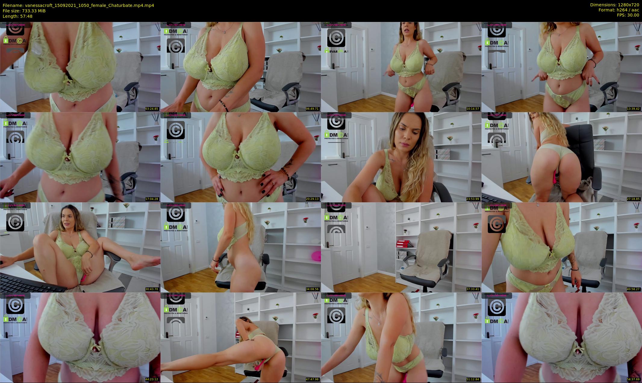 vanessacroft — 58 minute Chaturbate female cam show recording, 720p, Sep 15, 2021