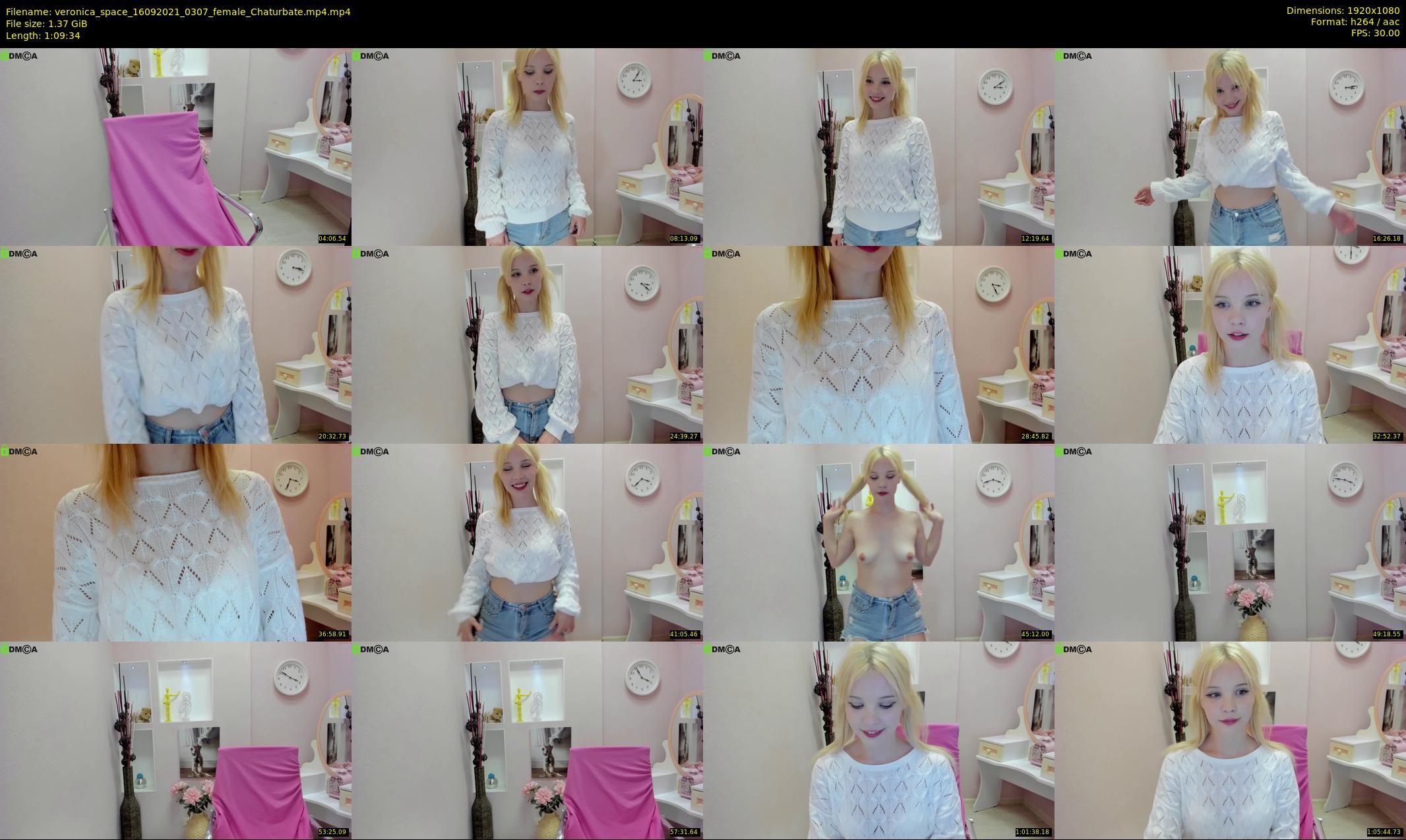 veronica_space — 70 minute Chaturbate female cam show recording, 1080p, Sep 16, 2021