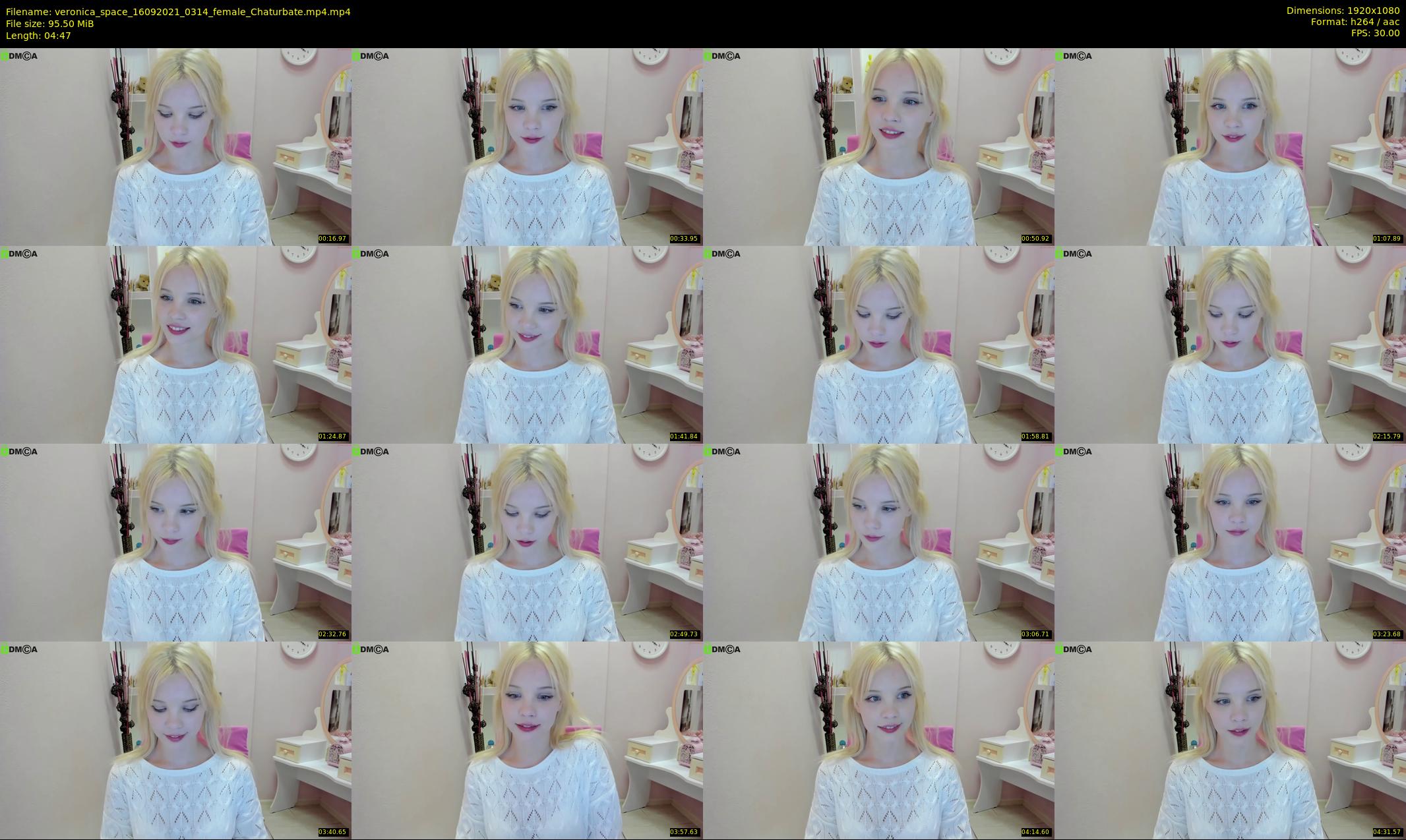 veronica_space — 5 minute Chaturbate female cam show recording, 1080p, Sep 16, 2021