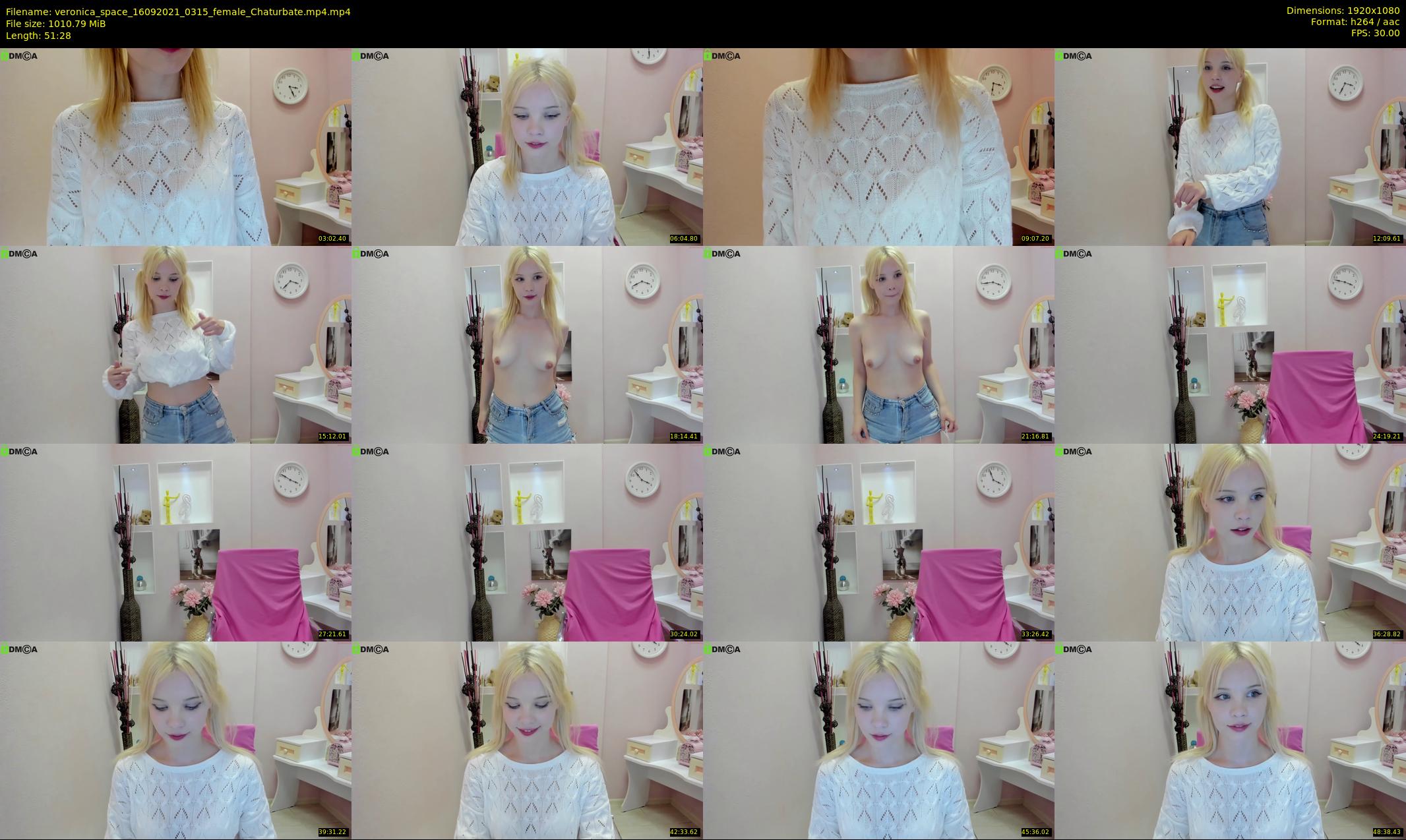 veronica_space — 52 minute Chaturbate female cam show recording, 1080p, Sep 16, 2021