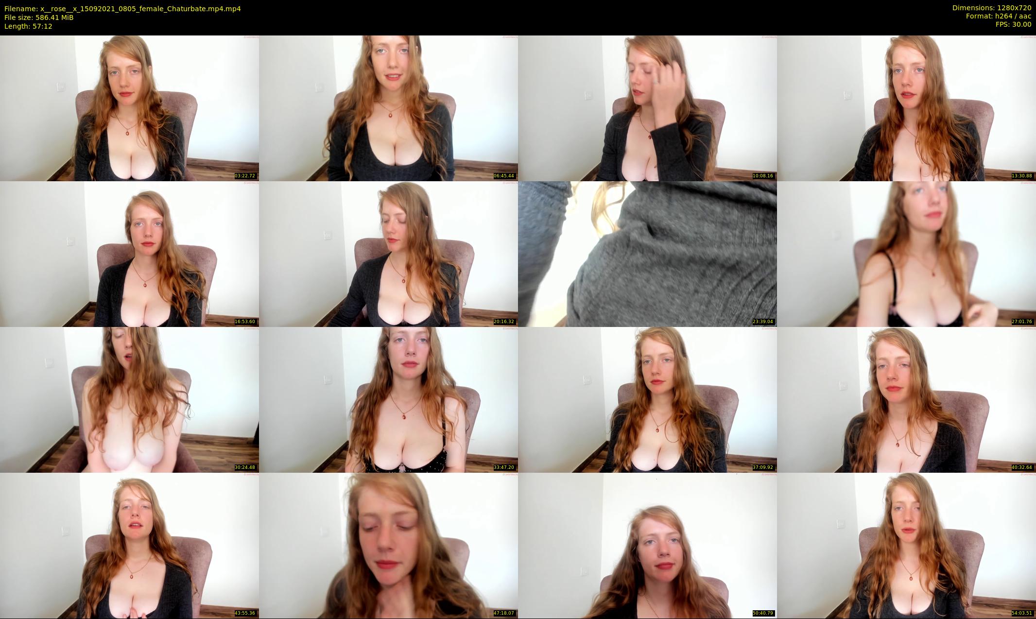 x__rose__x — 58 minute Chaturbate female cam show recording, 720p, Sep 15, 2021