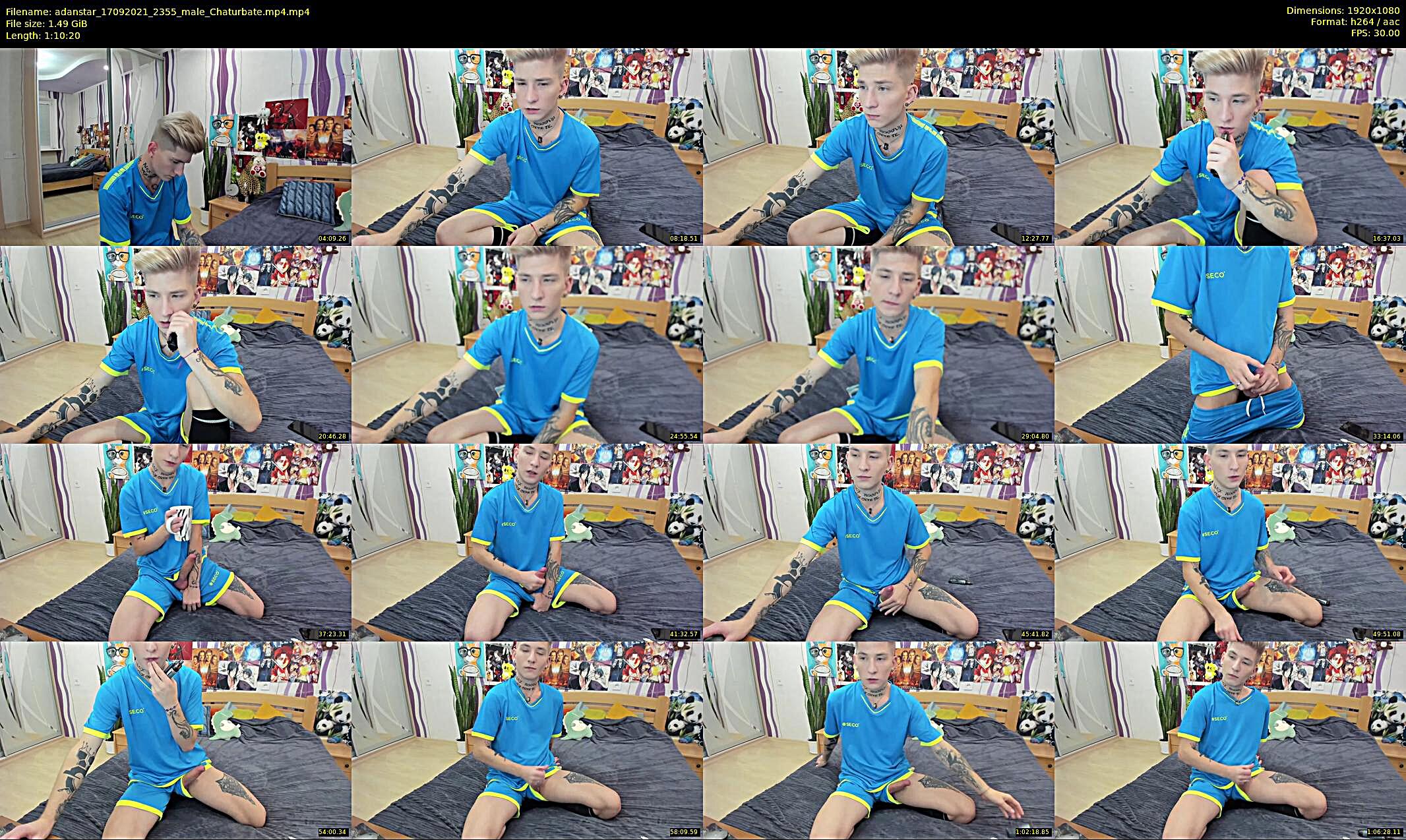 adanstar — 71 minute Chaturbate male cam show recording, 1080p, Sep 17, 2021