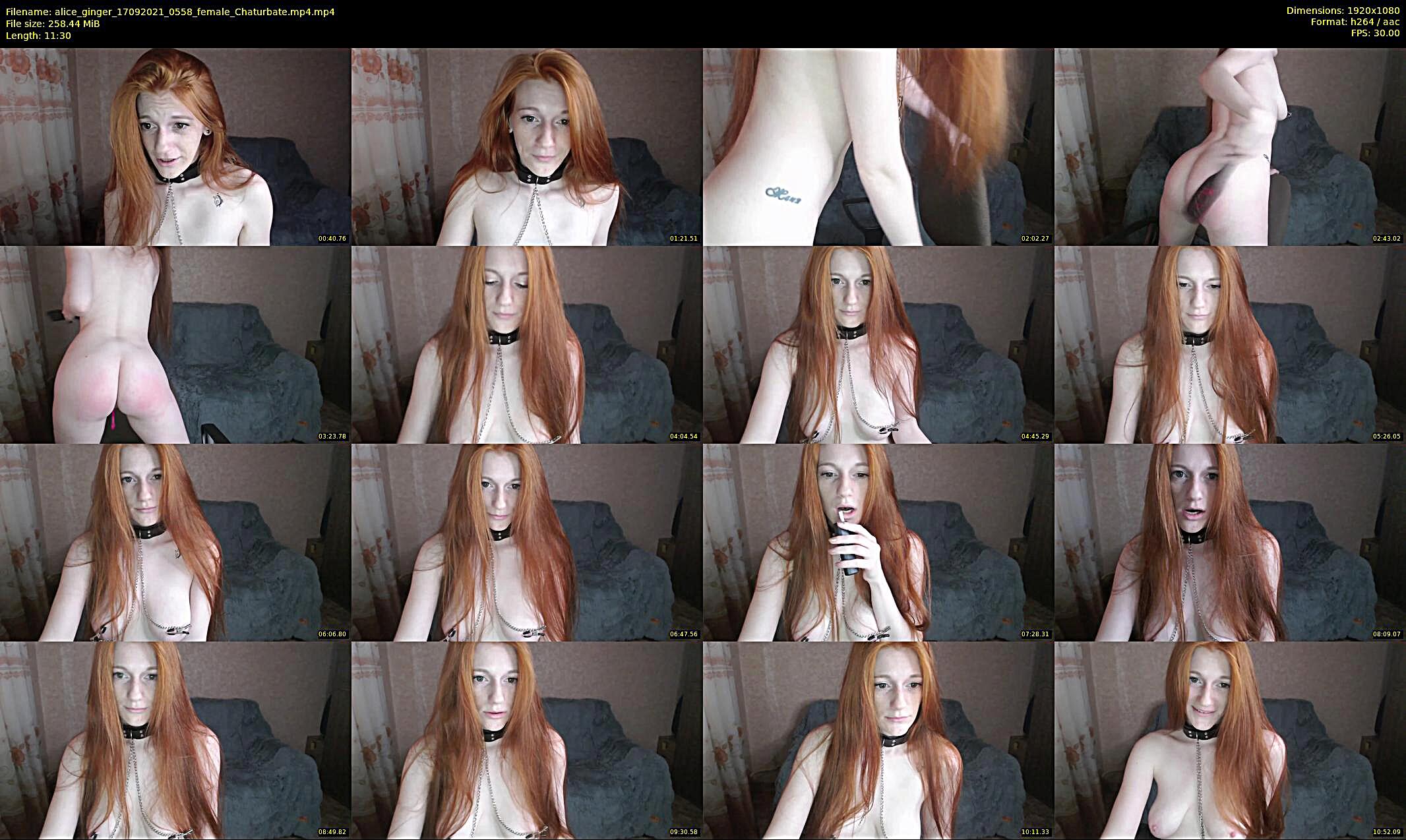 alice_ginger — 12 minute Chaturbate female cam show recording, 1080p, Sep 17, 2021