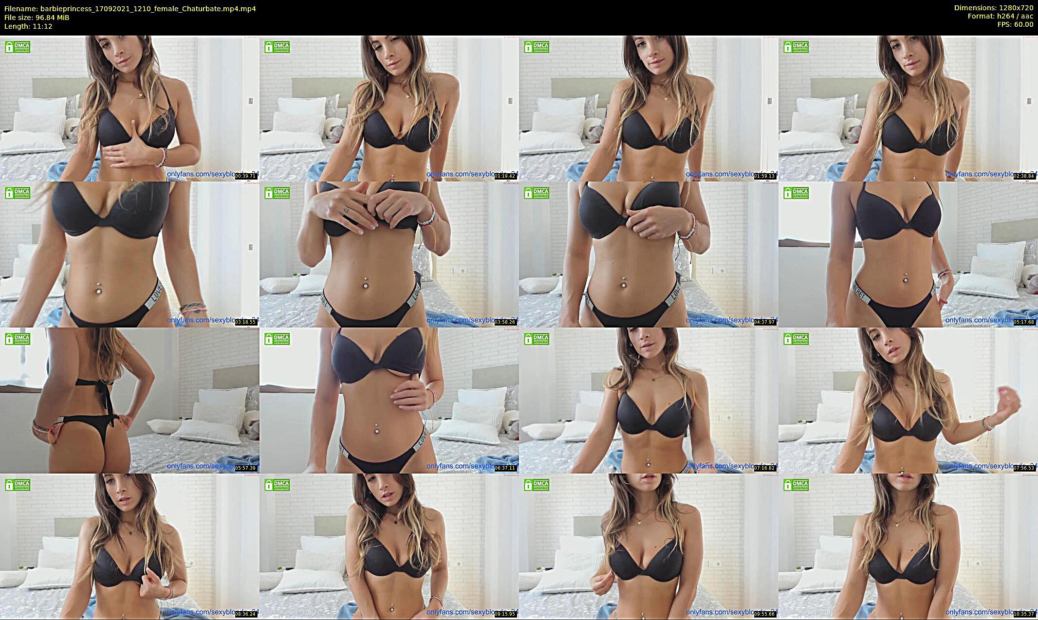 barbieprincess — 12 minute Chaturbate female cam show recording, 720p, Sep 17, 2021