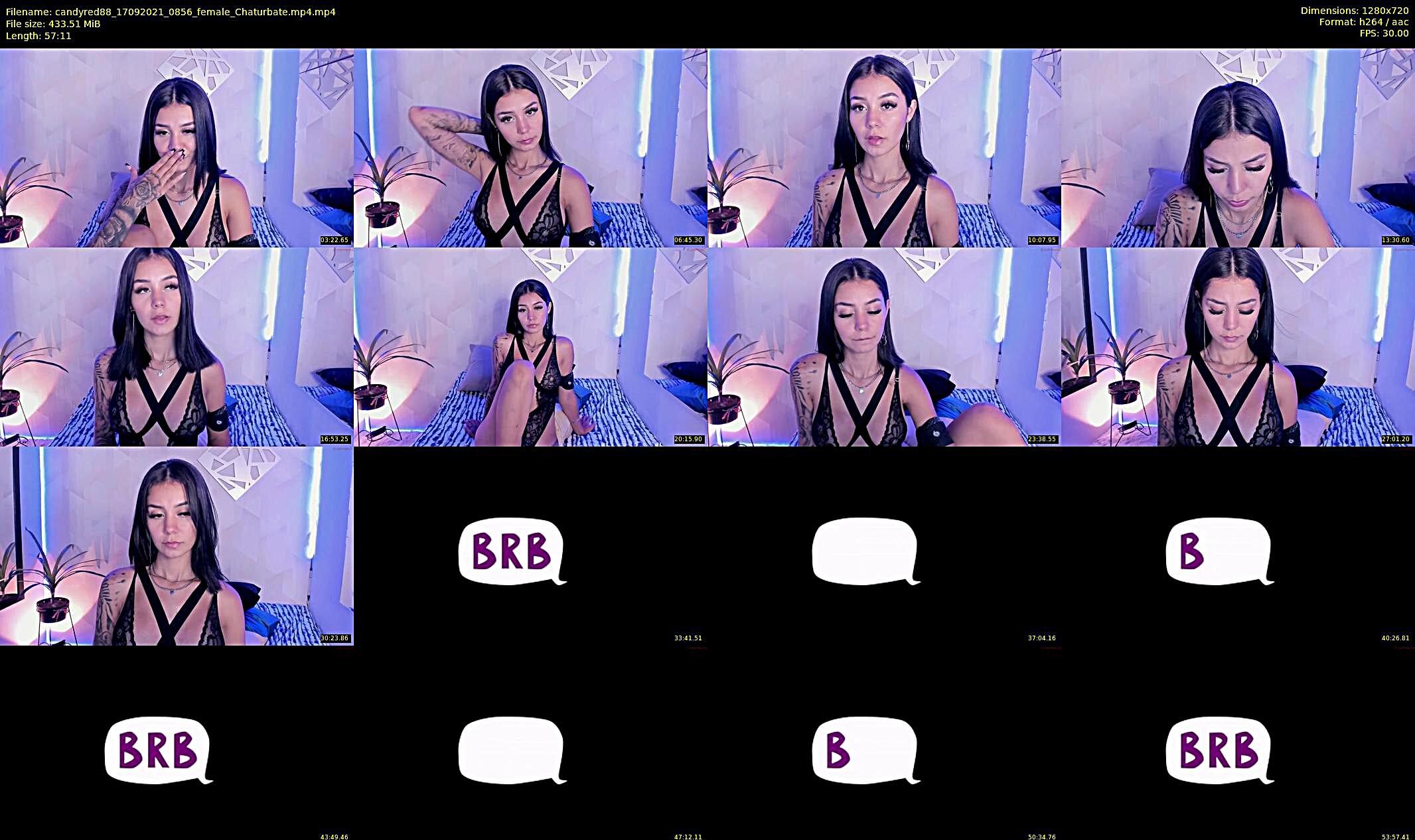 candyred88 — 58 minute Chaturbate female cam show recording, 720p, Sep 17, 2021