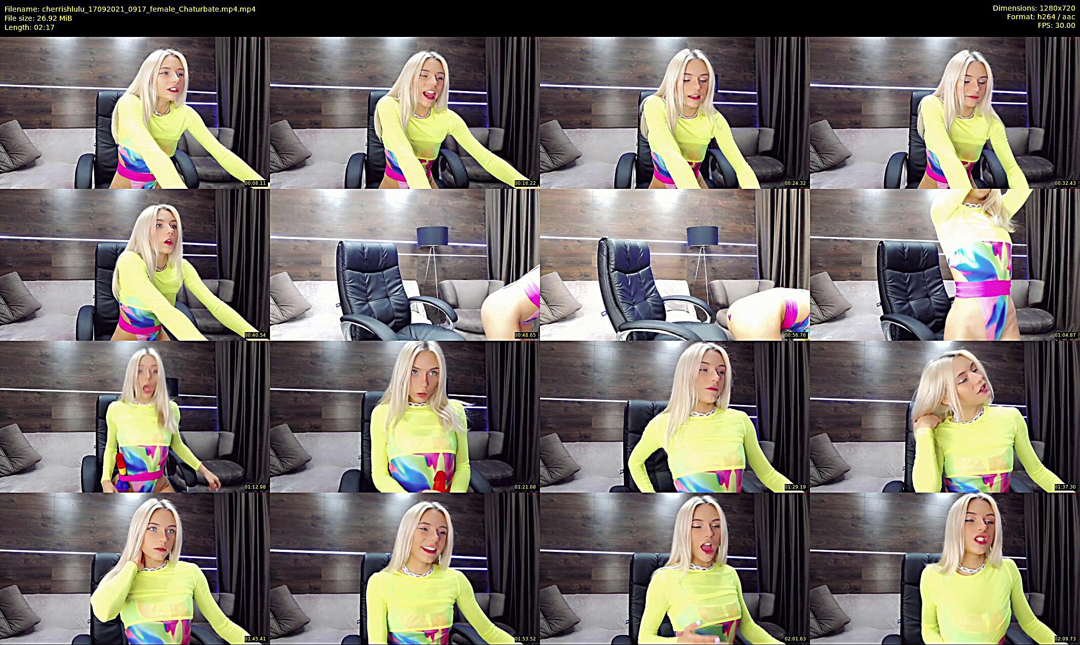 cherrishlulu — 3 minute Chaturbate female cam show recording, 720p, Sep 17, 2021