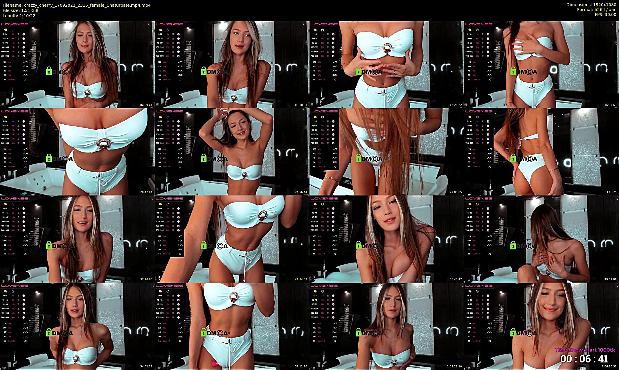 crazzy_cherry — 71 minute Chaturbate female cam show recording, 1080p, Sep 17, 2021
