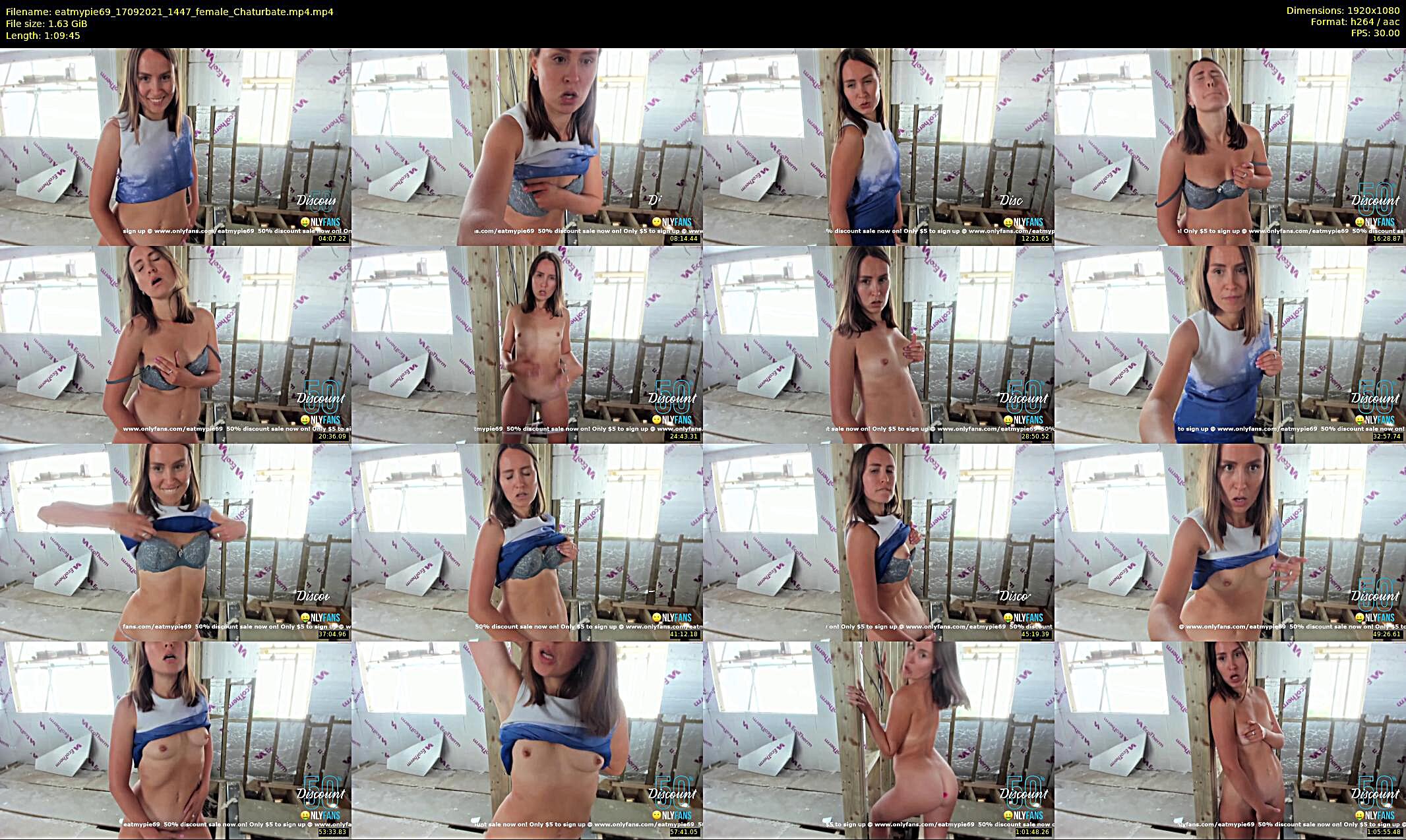 eatmypie69 — 70 minute Chaturbate female cam show recording, 1080p, Sep 17, 2021
