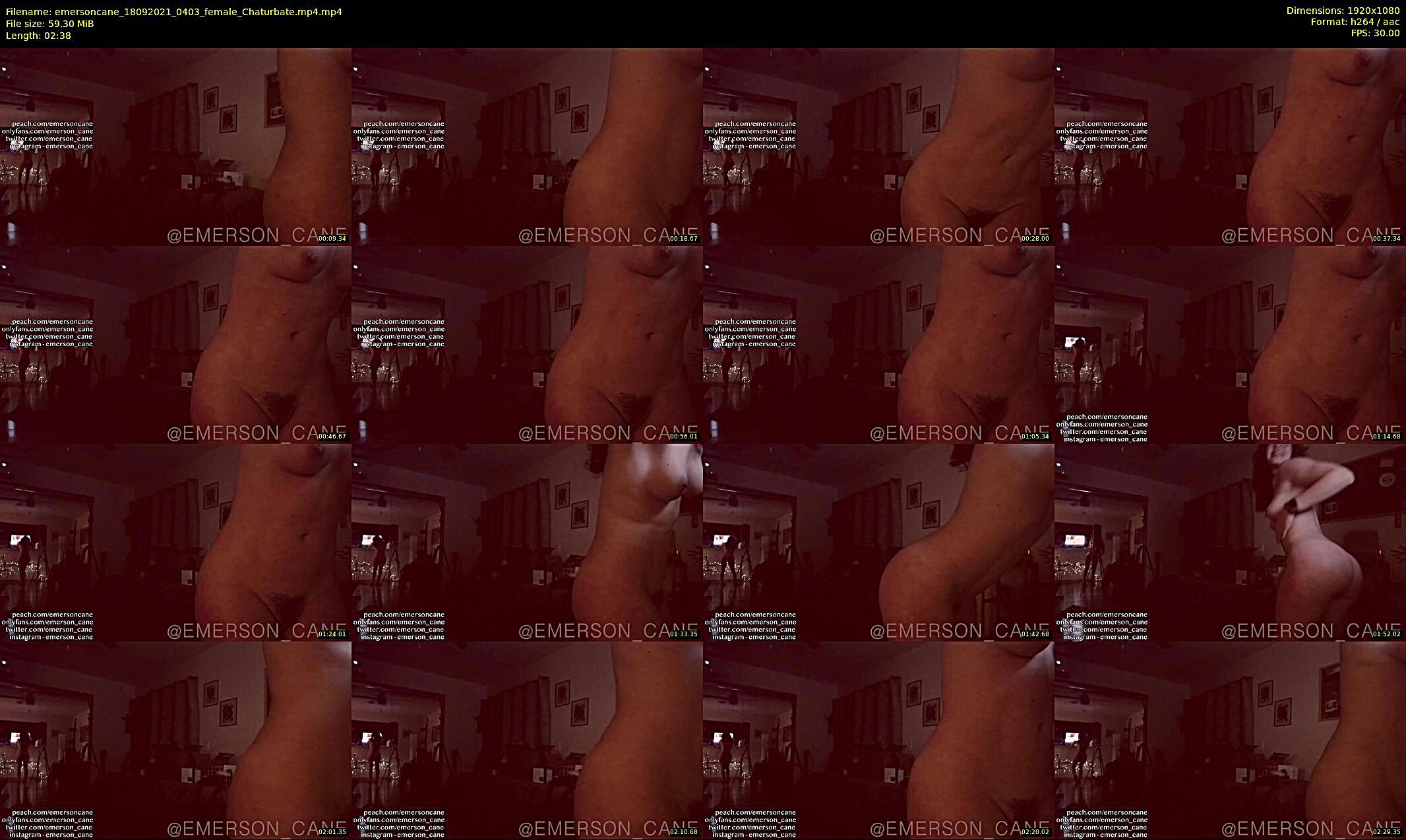 emersoncane — 3 minute Chaturbate female cam show recording, 1080p, Sep 18, 2021