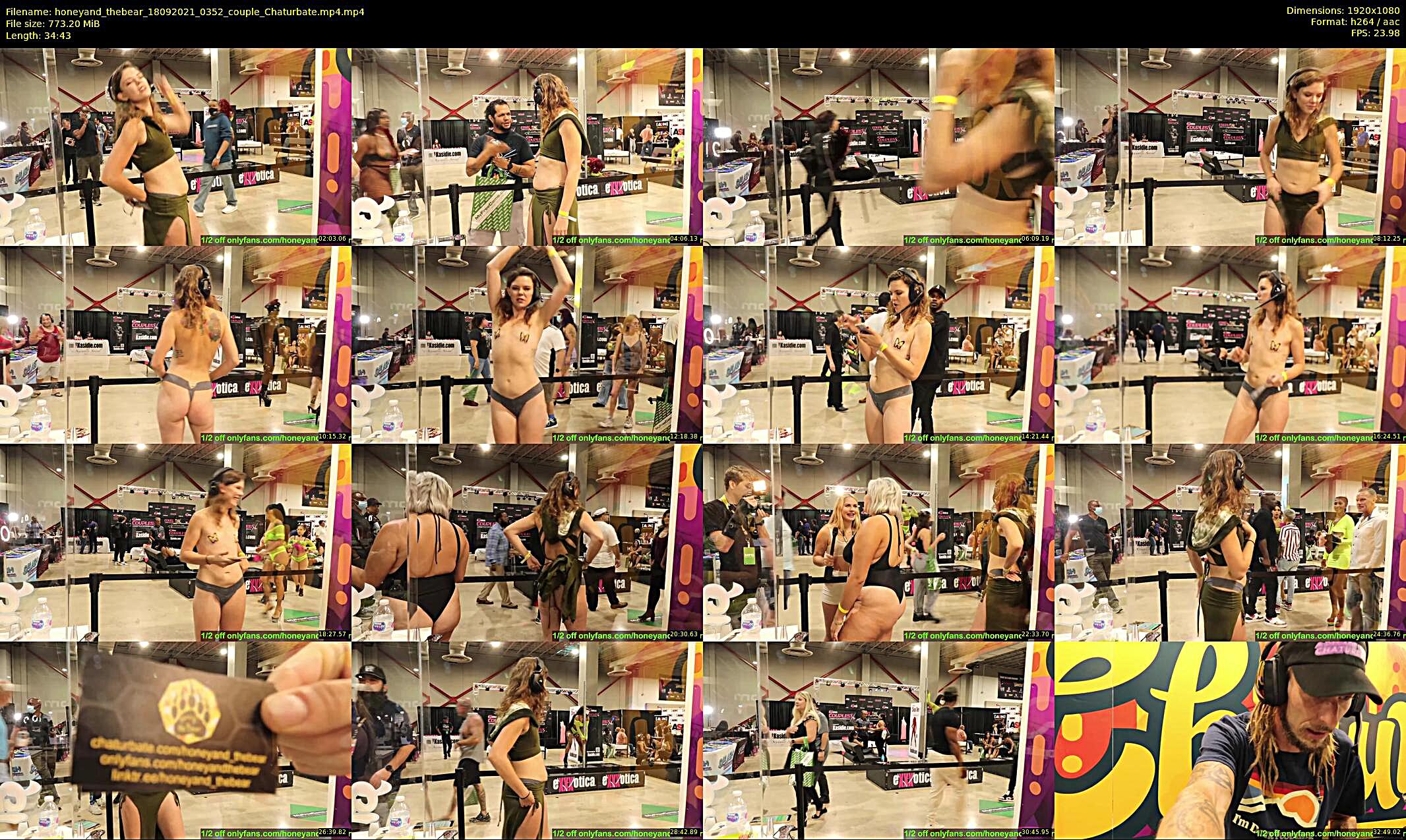 honeyand_thebear — 35 minute Chaturbate couple cam show recording, 1080p, Sep 18, 2021