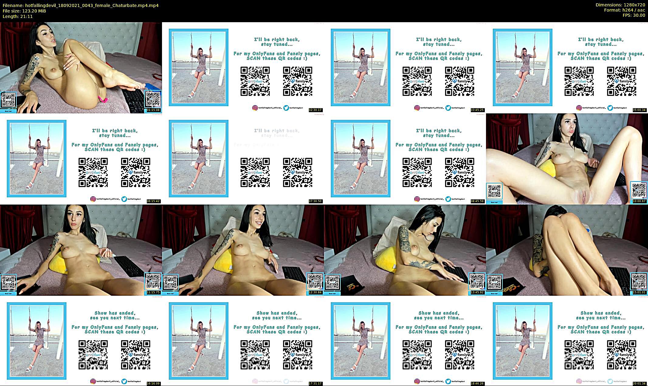 hotfallingdevil — 22 minute Chaturbate female cam show recording, 720p, Sep 18, 2021