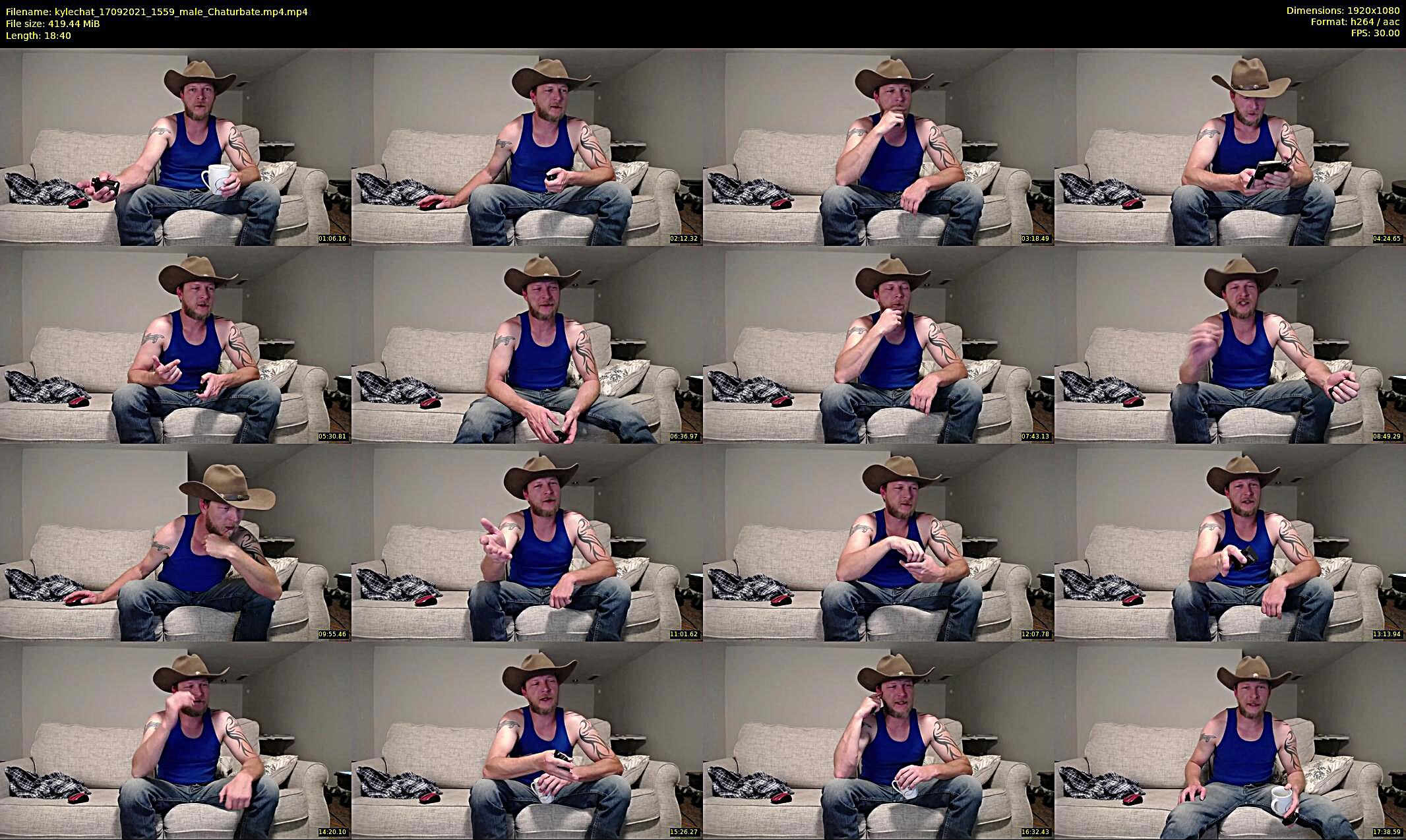kylechat — 19 minute Chaturbate male cam show recording, 1080p, Sep 17, 2021