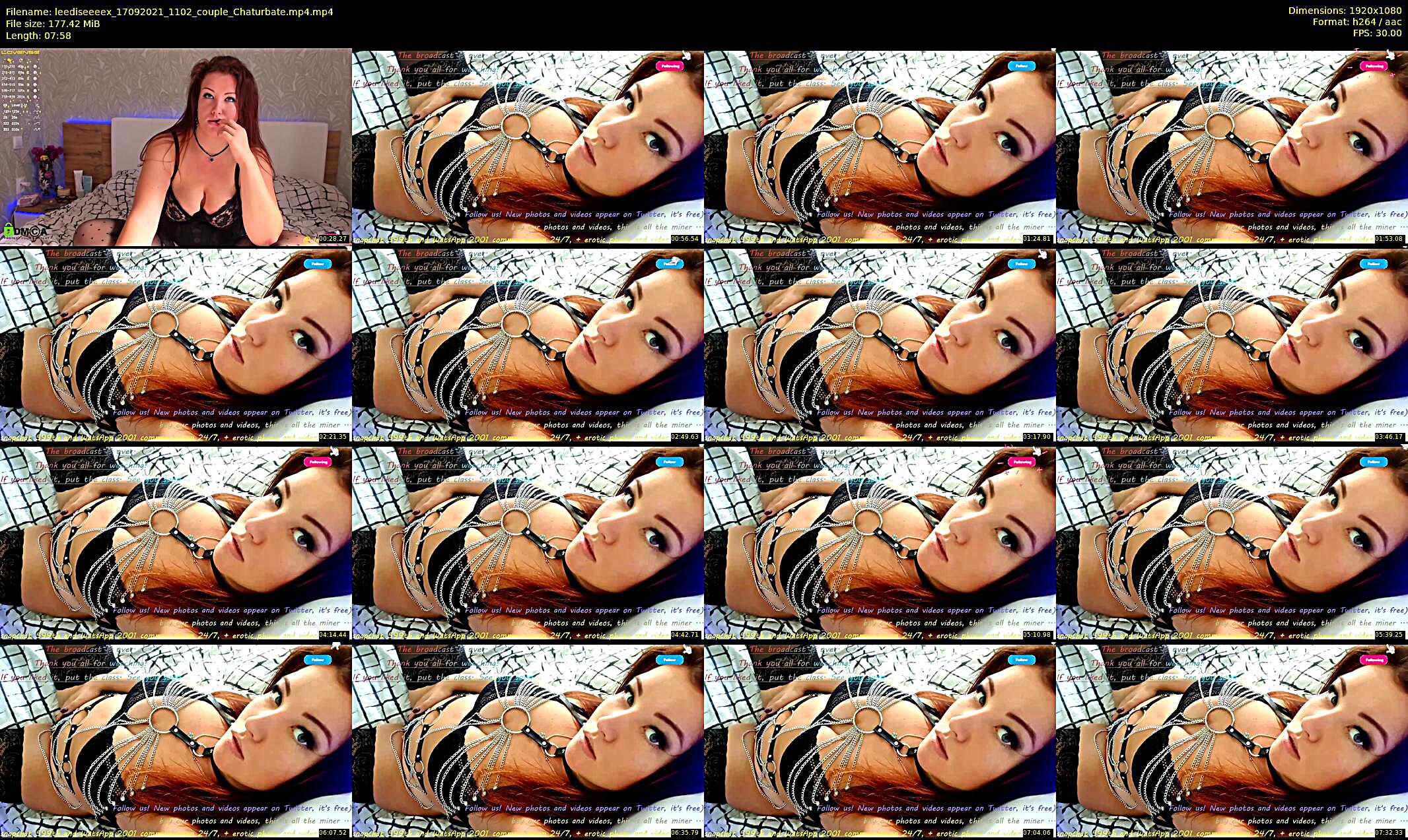 leediseeeex — 8 minute Chaturbate female cam show recording, 1080p, Sep 17, 2021