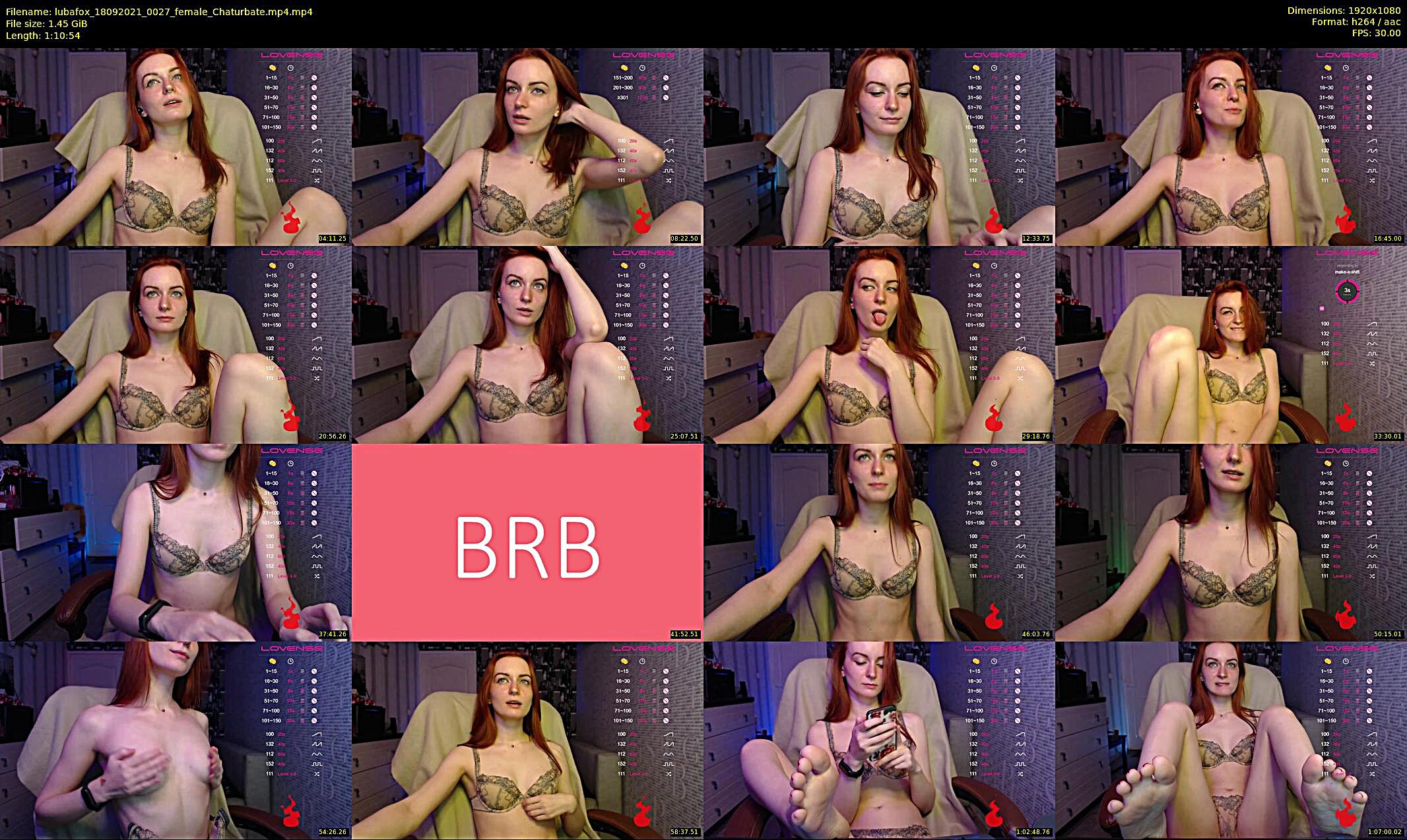 lubafox — 71 minute Chaturbate female cam show recording, 1080p, Sep 18, 2021