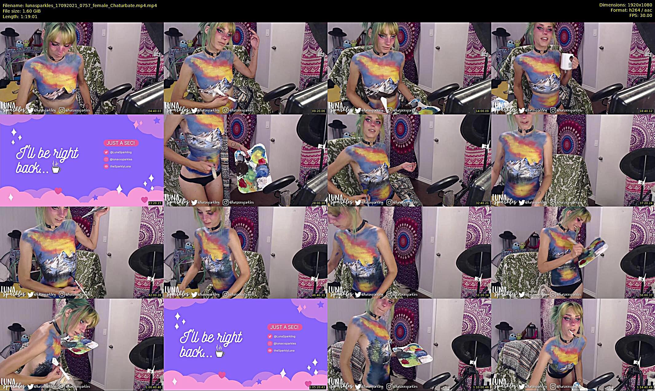 lunasparkles — 80 minute Chaturbate female cam show recording, 1080p, Sep 17, 2021