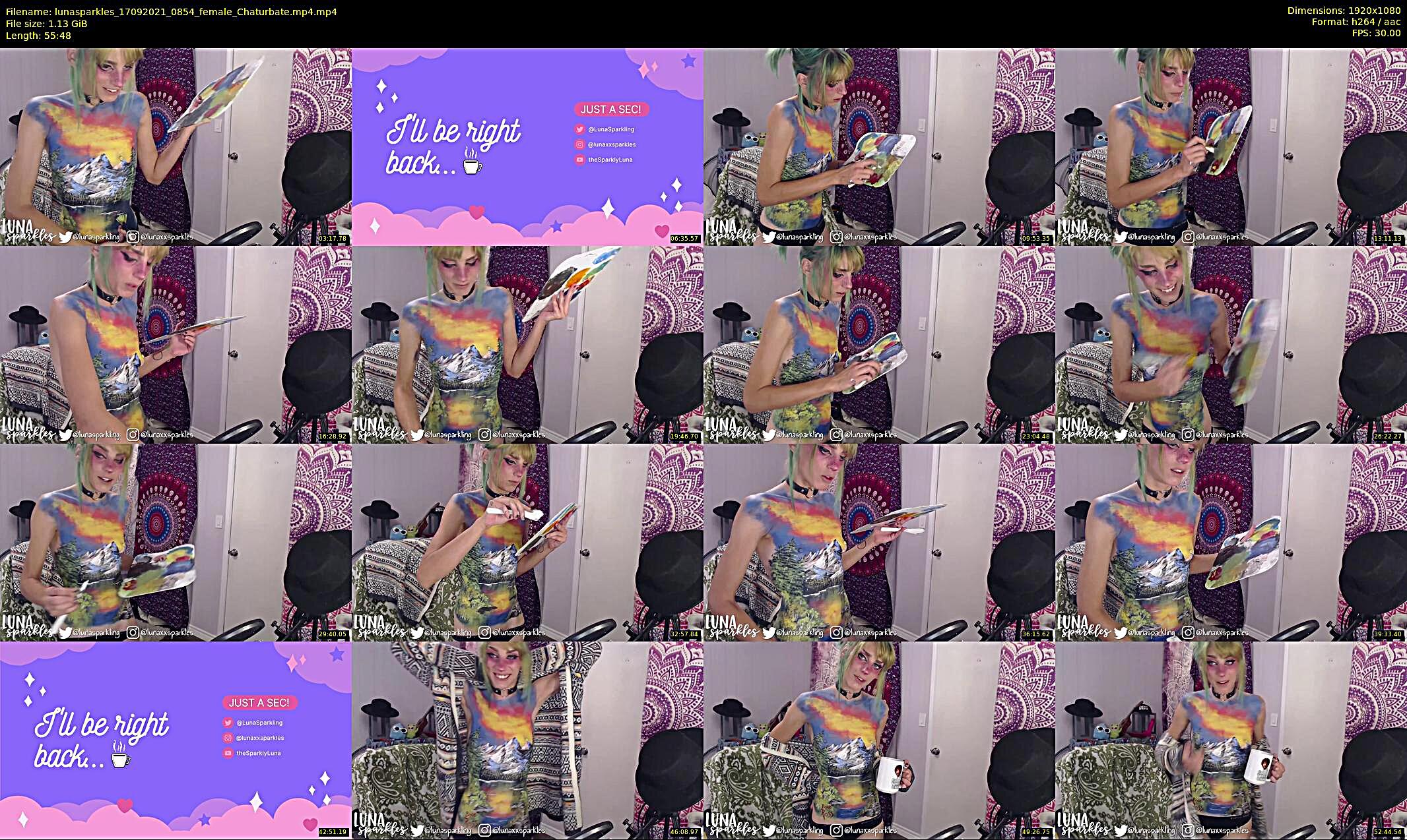 lunasparkles — 44 minute Chaturbate female cam show recording, 1080p, Sep 17, 2021