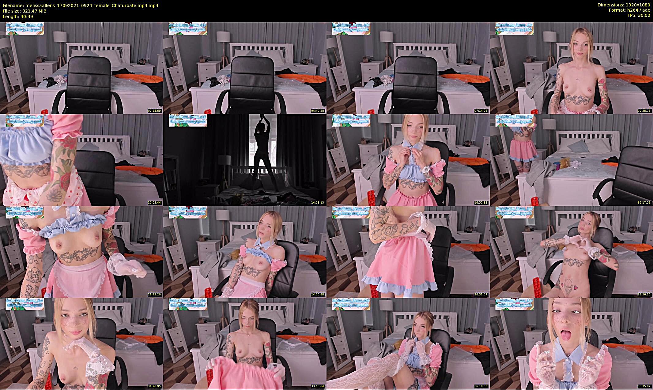melissaallens — 10 minute Chaturbate female cam show recording, 1080p, Sep 17, 2021