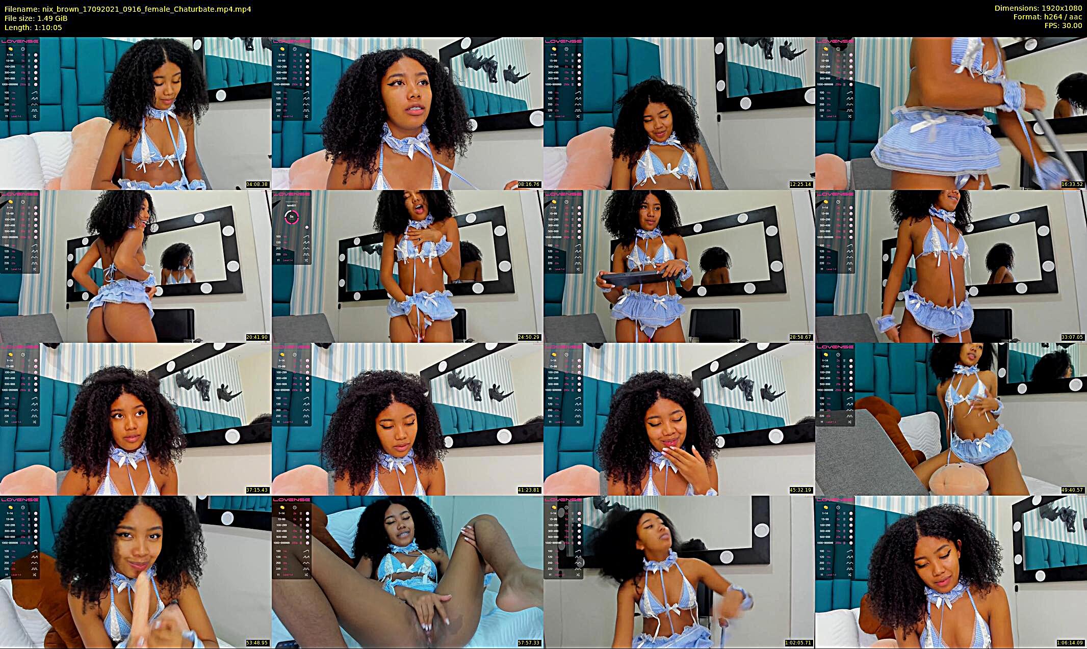 nix_brown — 71 minute Chaturbate female cam show recording, 1080p, Sep 17, 2021