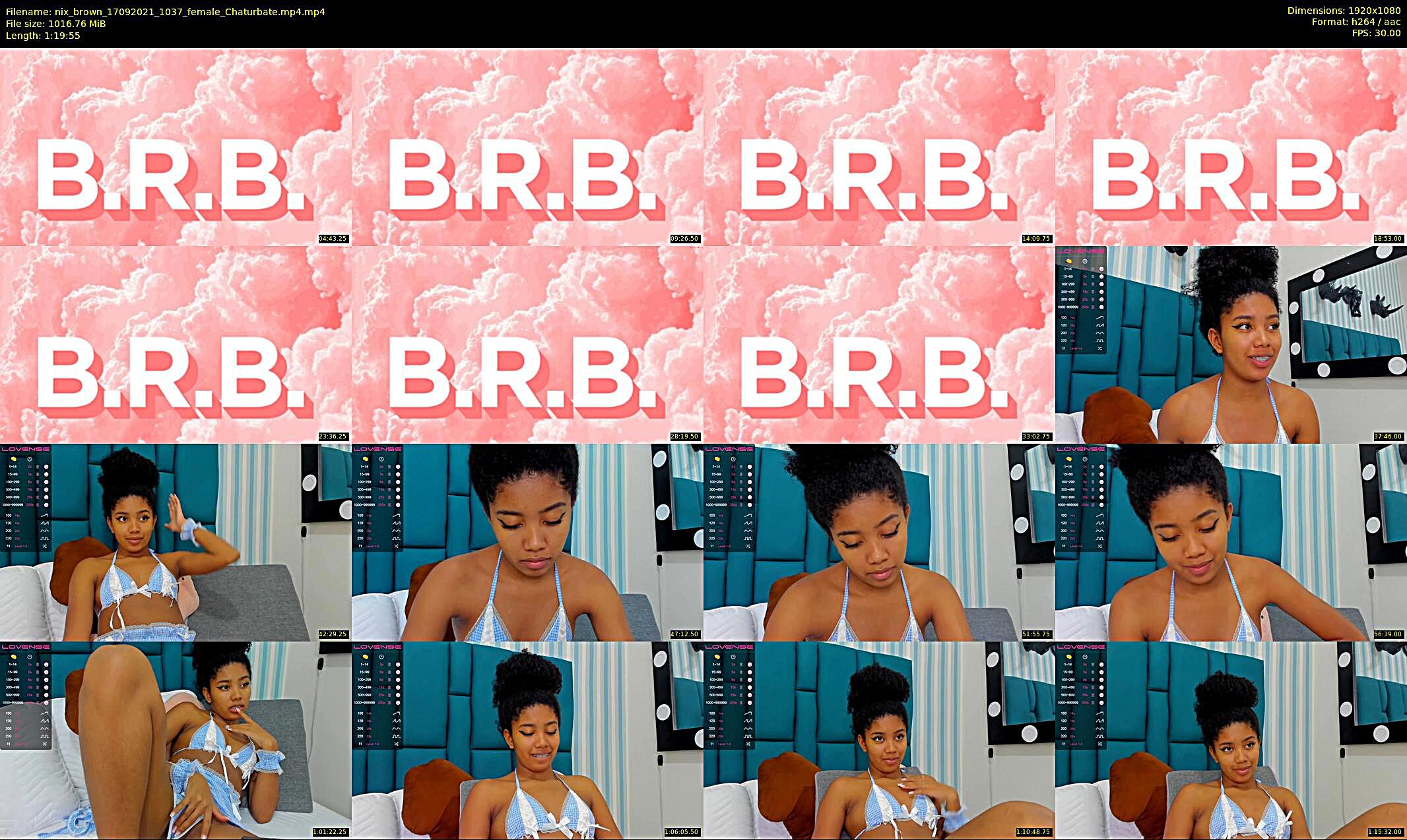 nix_brown — 80 minute Chaturbate female cam show recording, 1080p, Sep 17, 2021