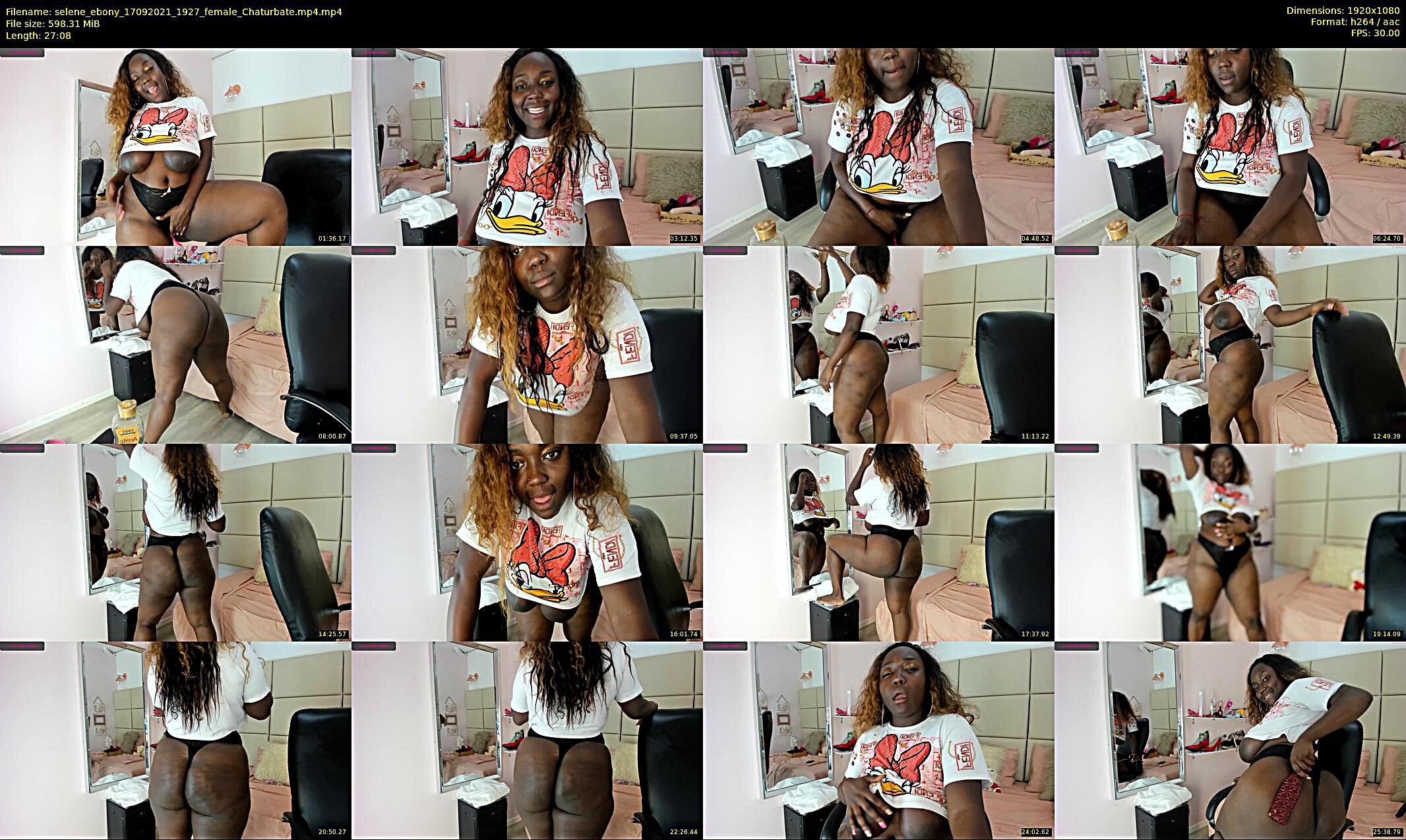 selene_ebony — 57 minute Chaturbate female cam show recording, 1080p, Sep 17, 2021