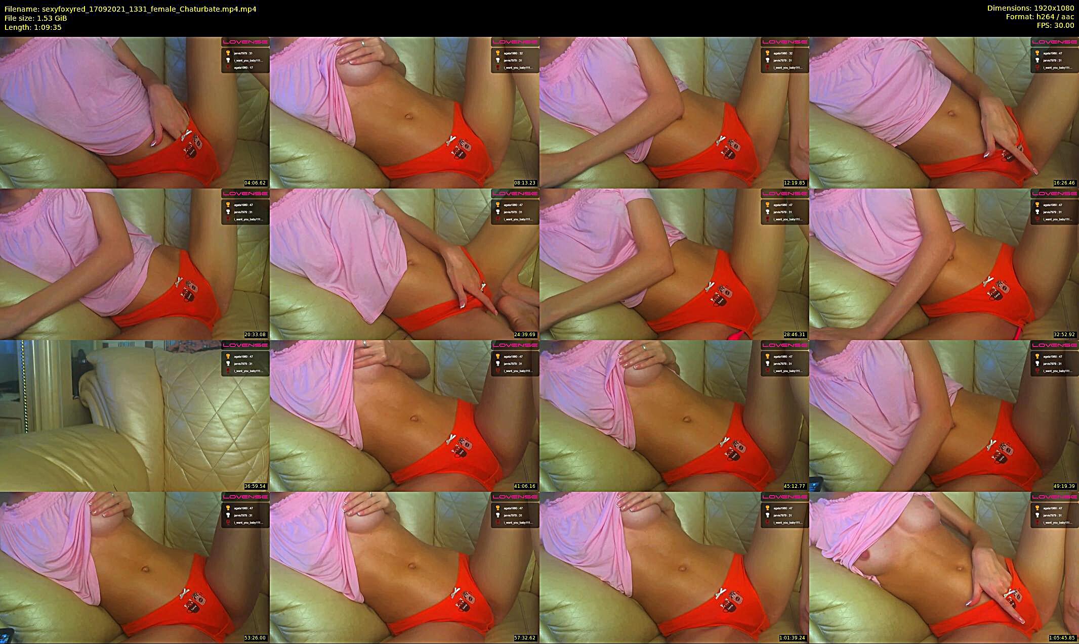 sexyfoxyred — 70 minute Chaturbate female cam show recording, 1080p, Sep 17, 2021