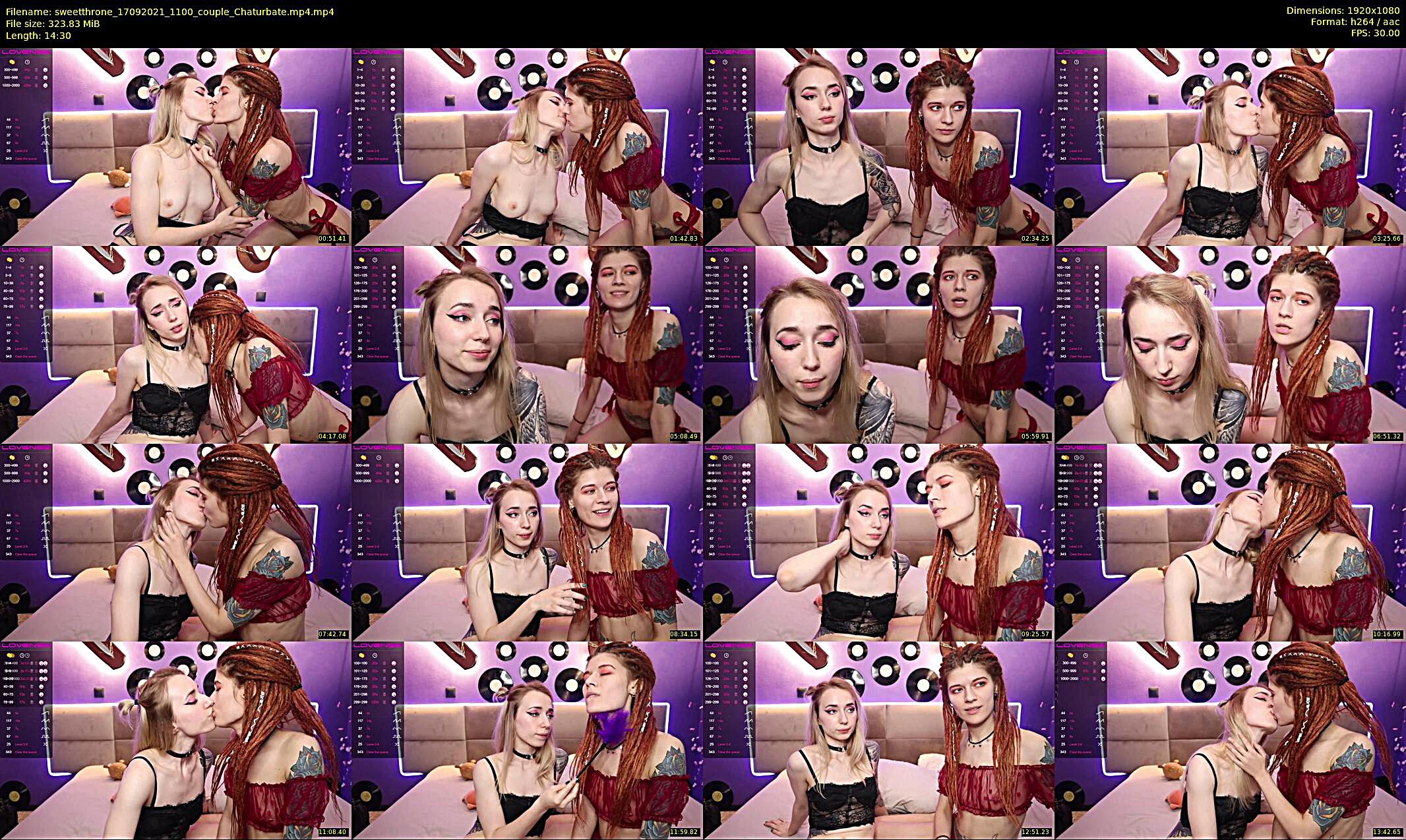 sweetthrone — 15 minute Chaturbate couple cam show recording, 1080p, Sep 17, 2021