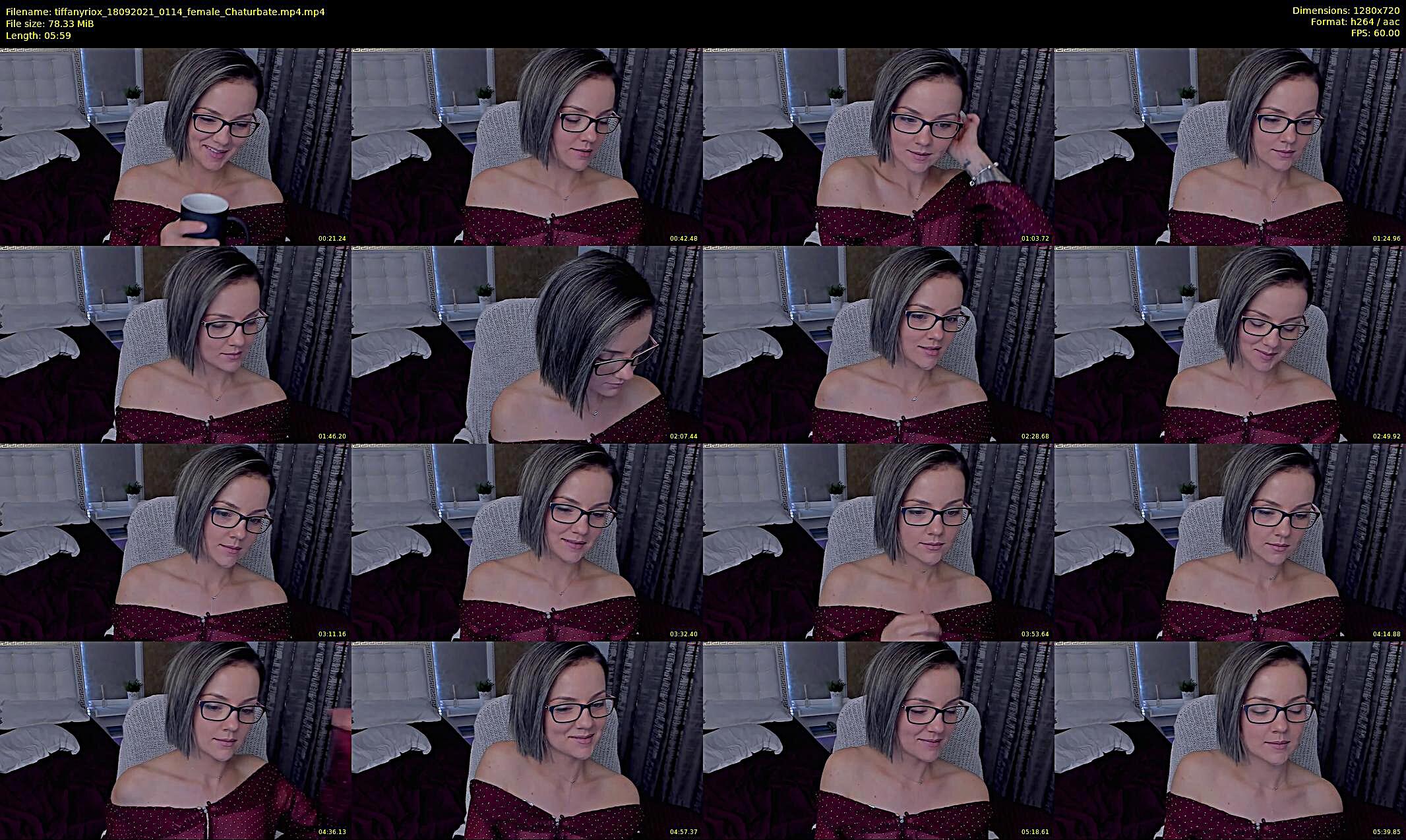 tiffanyriox — 6 minute Chaturbate female cam show recording, 720p, Sep 18, 2021