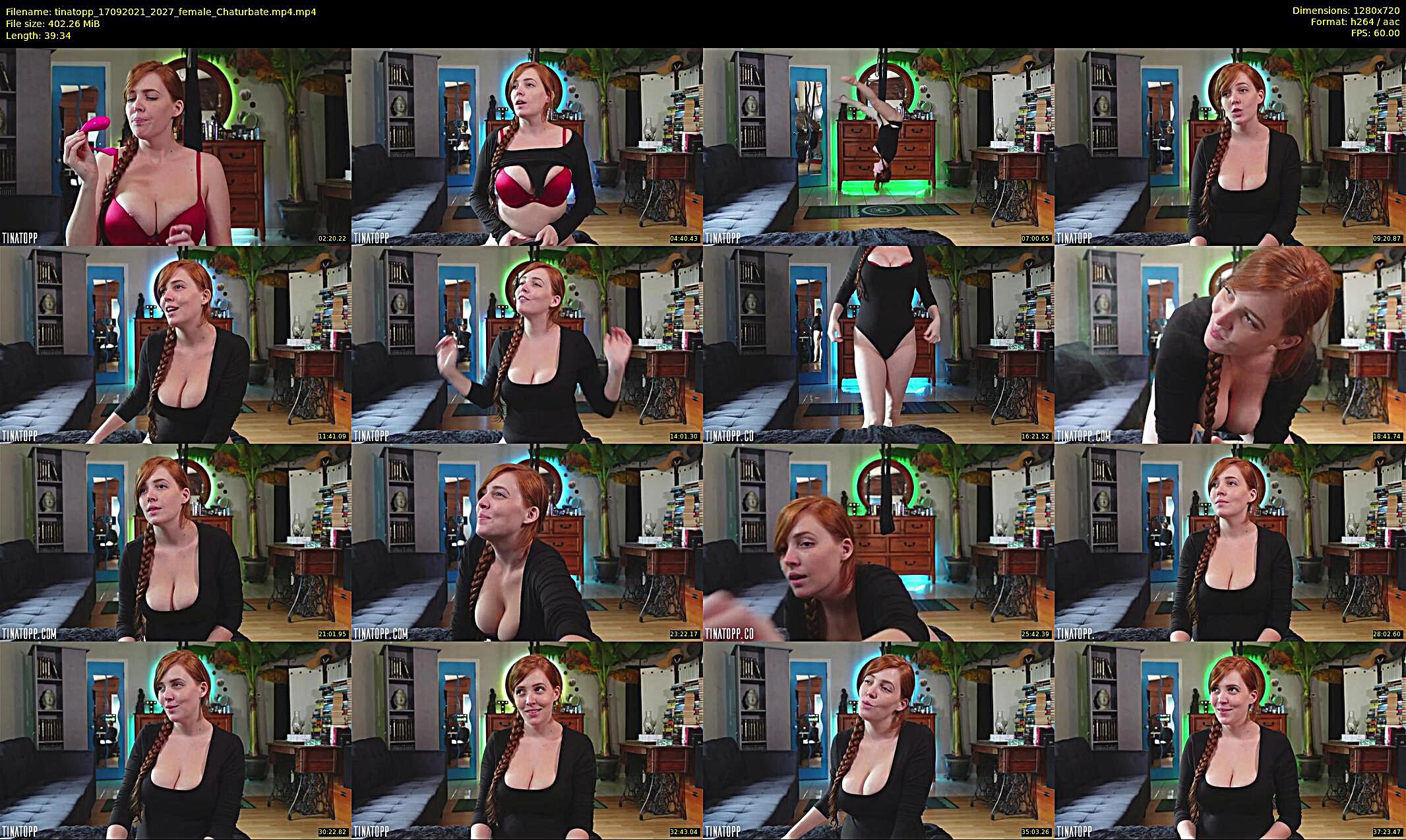 tinatopp — 42 minute Chaturbate female cam show recording, 720p, Sep 17, 2021