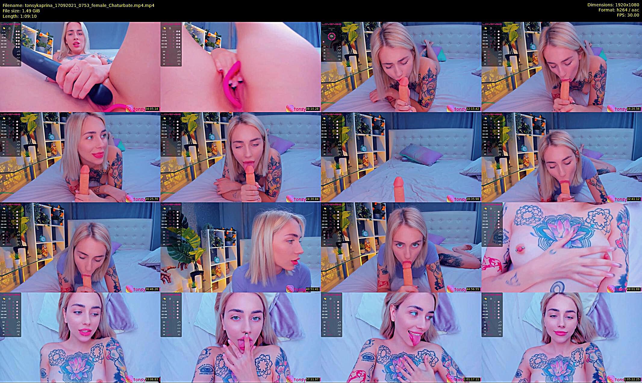 tonsykaprina — 70 minute Chaturbate couple cam show recording, 1080p, Sep 17, 2021